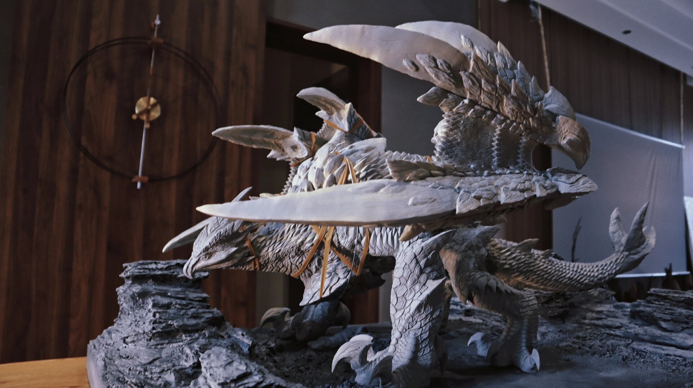 怪物猎人-天彗龙 ✅ ae风格-纯手工天彗龙雕像原型完成 10月14日20