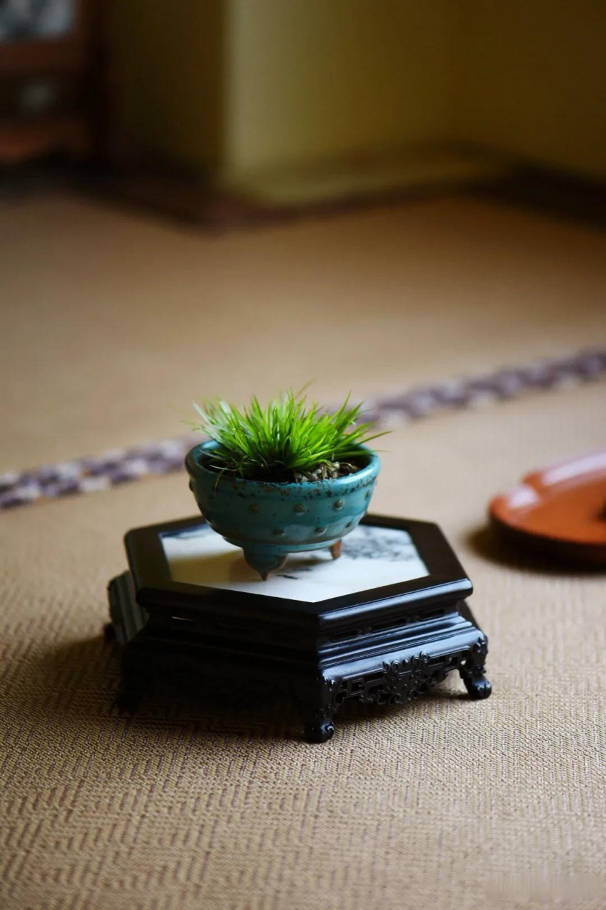 紫光檀 | 六角底座  明式线条 云石面板 榫卯结构 简约耐看  规格:21*