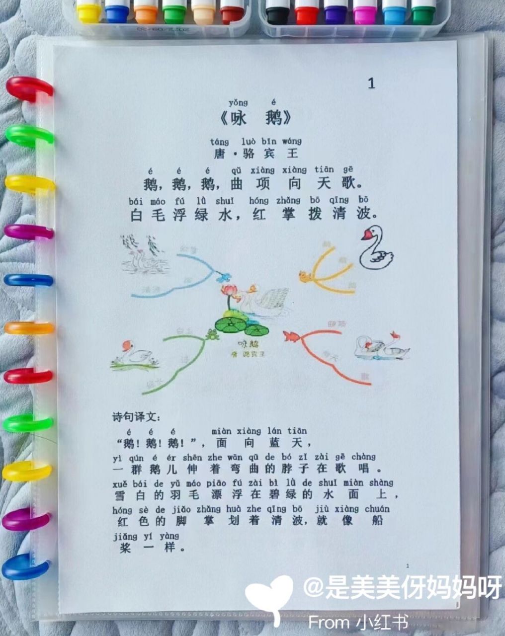 古诗启蒙75首|古诗思维导图 译文 #14天pk投票挑战# #笔记灵感# #古诗