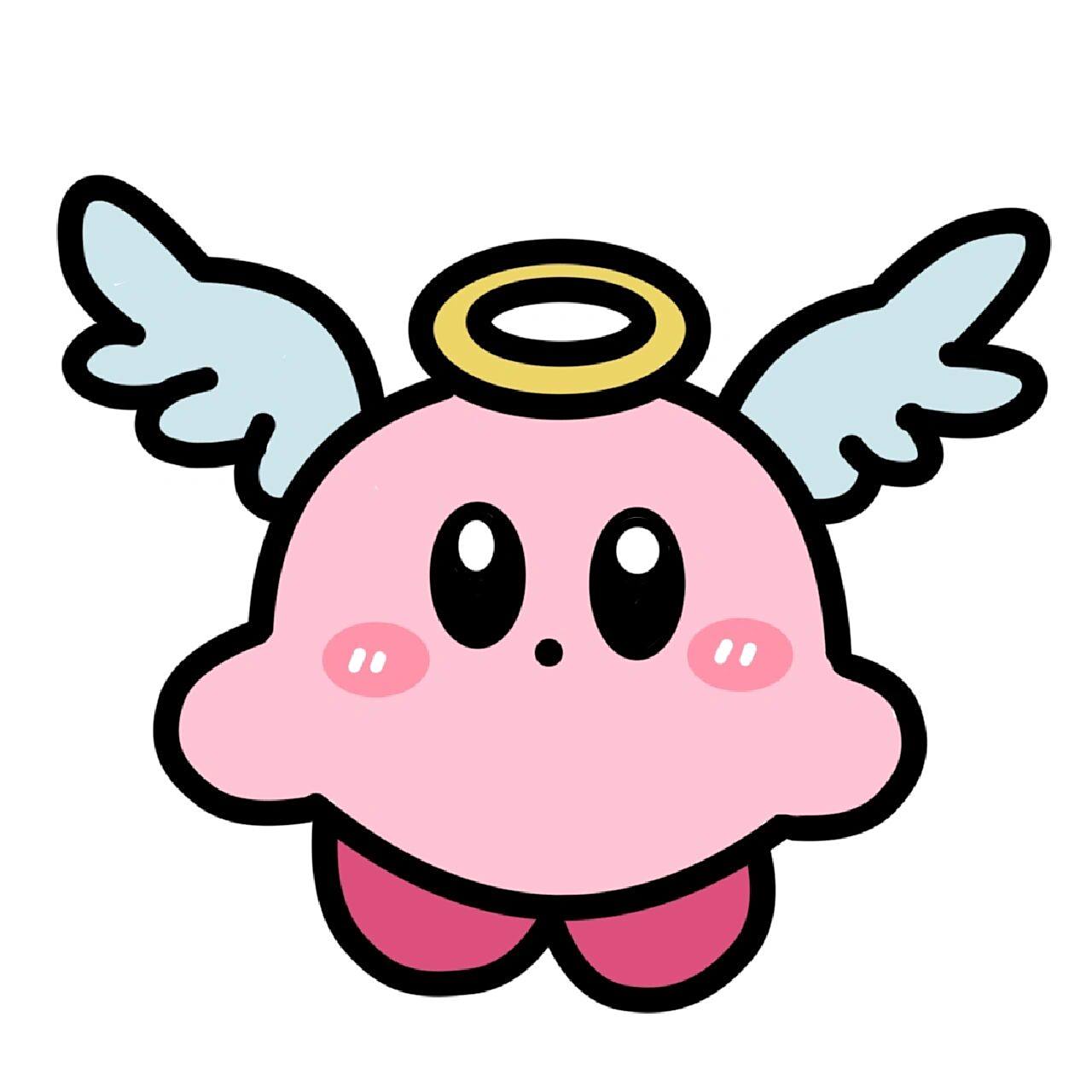 简笔画|小天使星之卡比～附教程 临摹