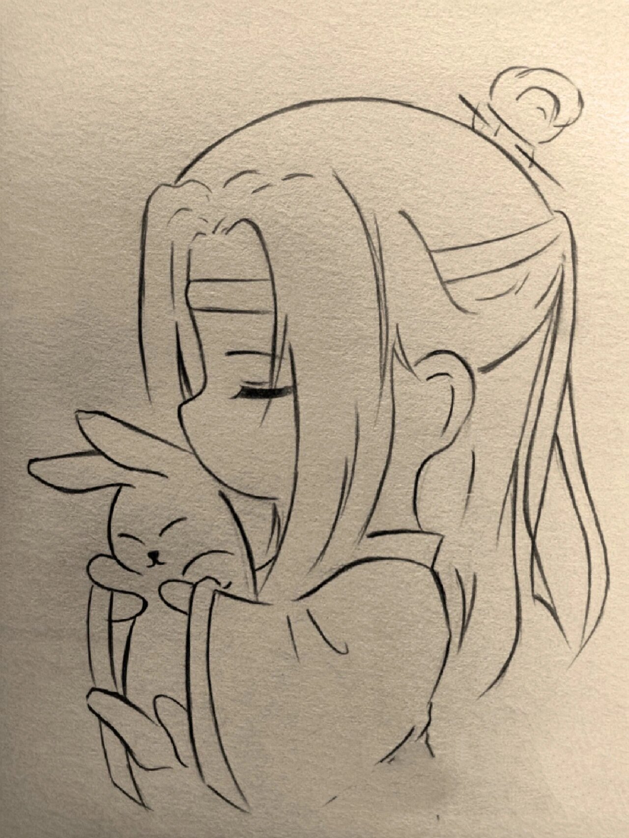 蓝忘机的画法.原创