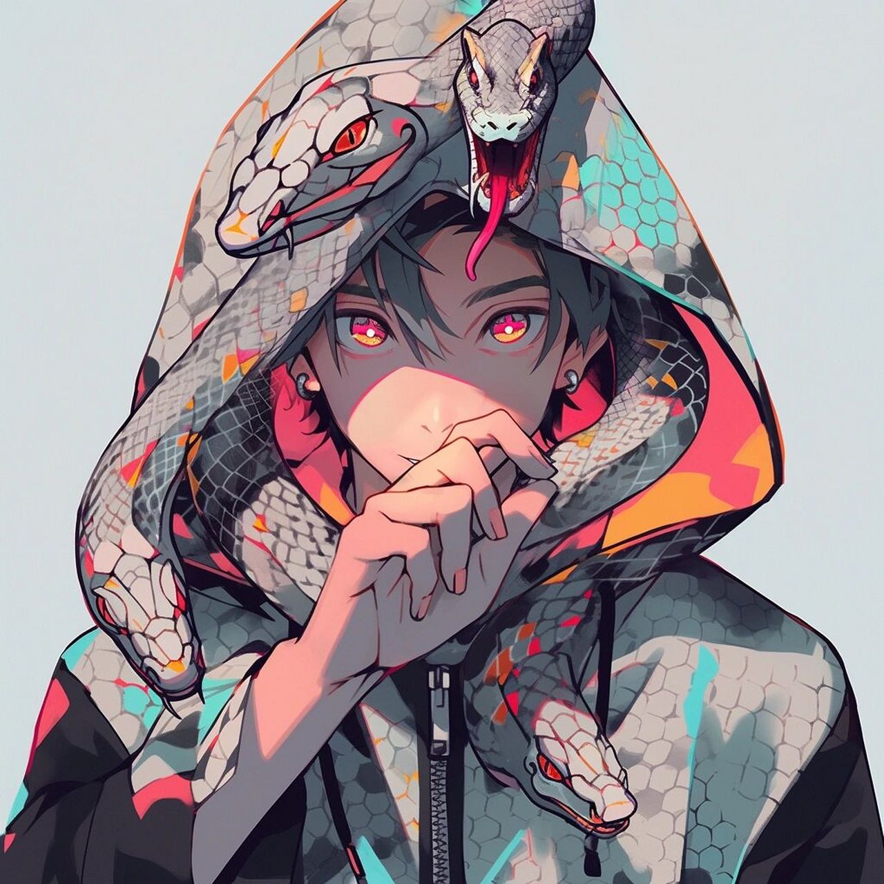 十二生肖国潮情侣头像 蛇97