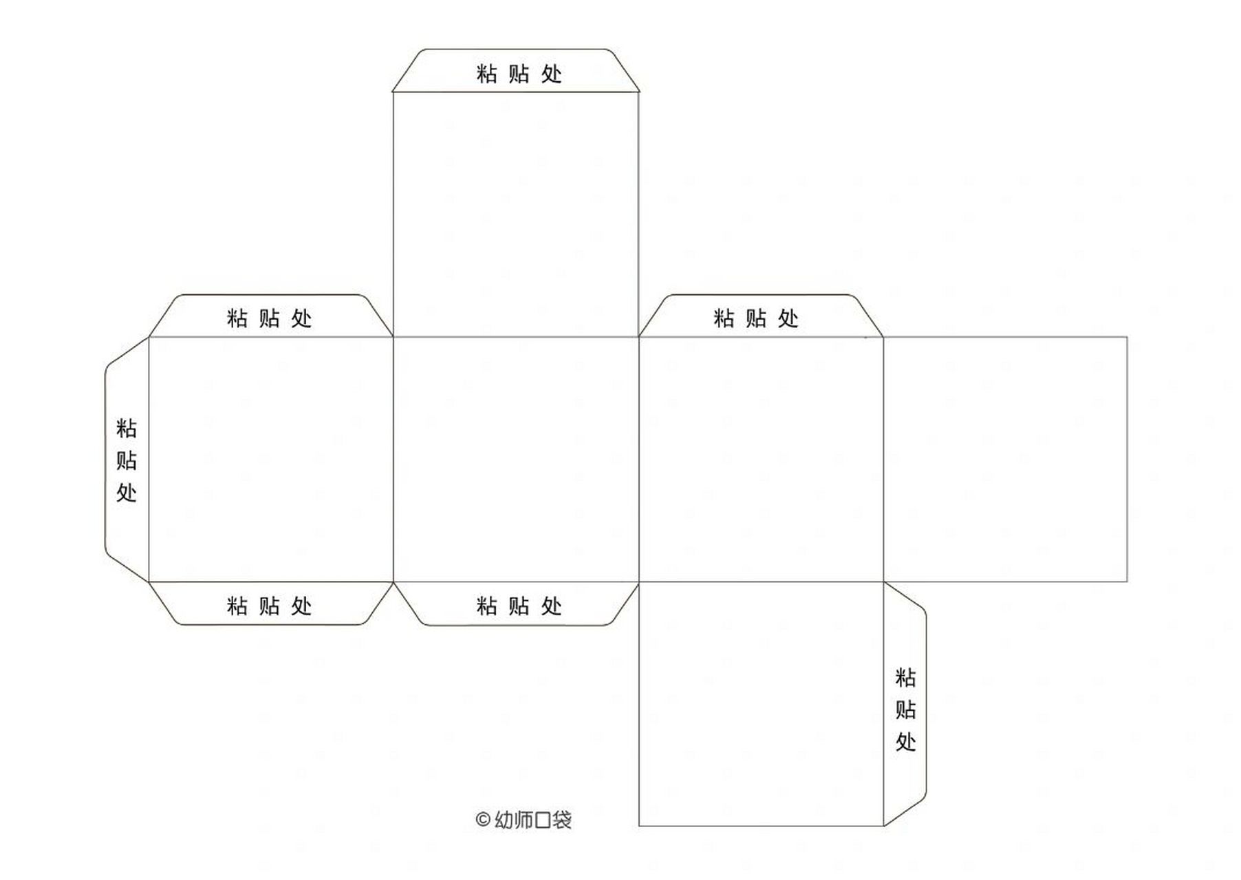 语言区故事骰子自制玩教具可打印素材 故事创编 时间 地点 人物 时间