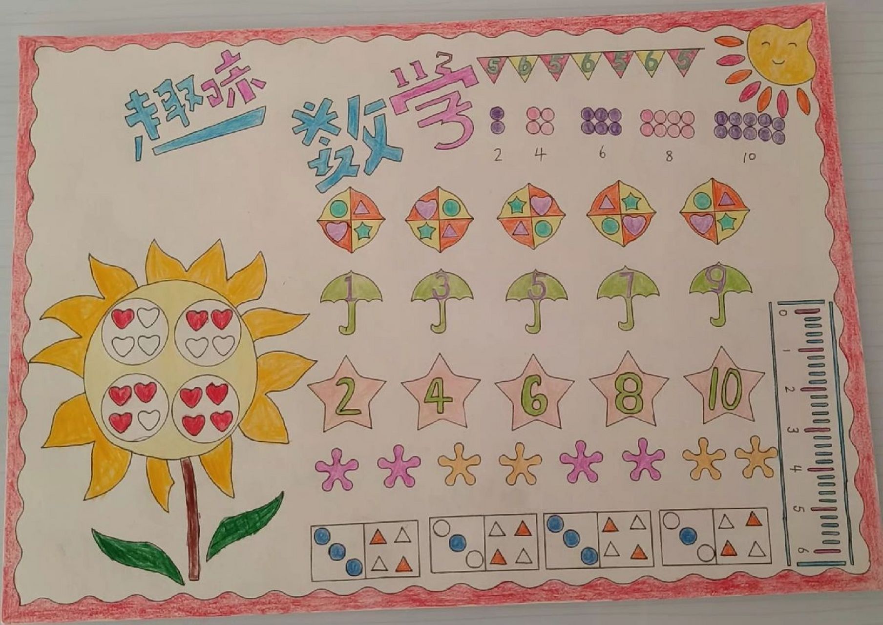 找规律手抄报 找规律手抄报,趣味数学,用眼睛去发现数字的规律