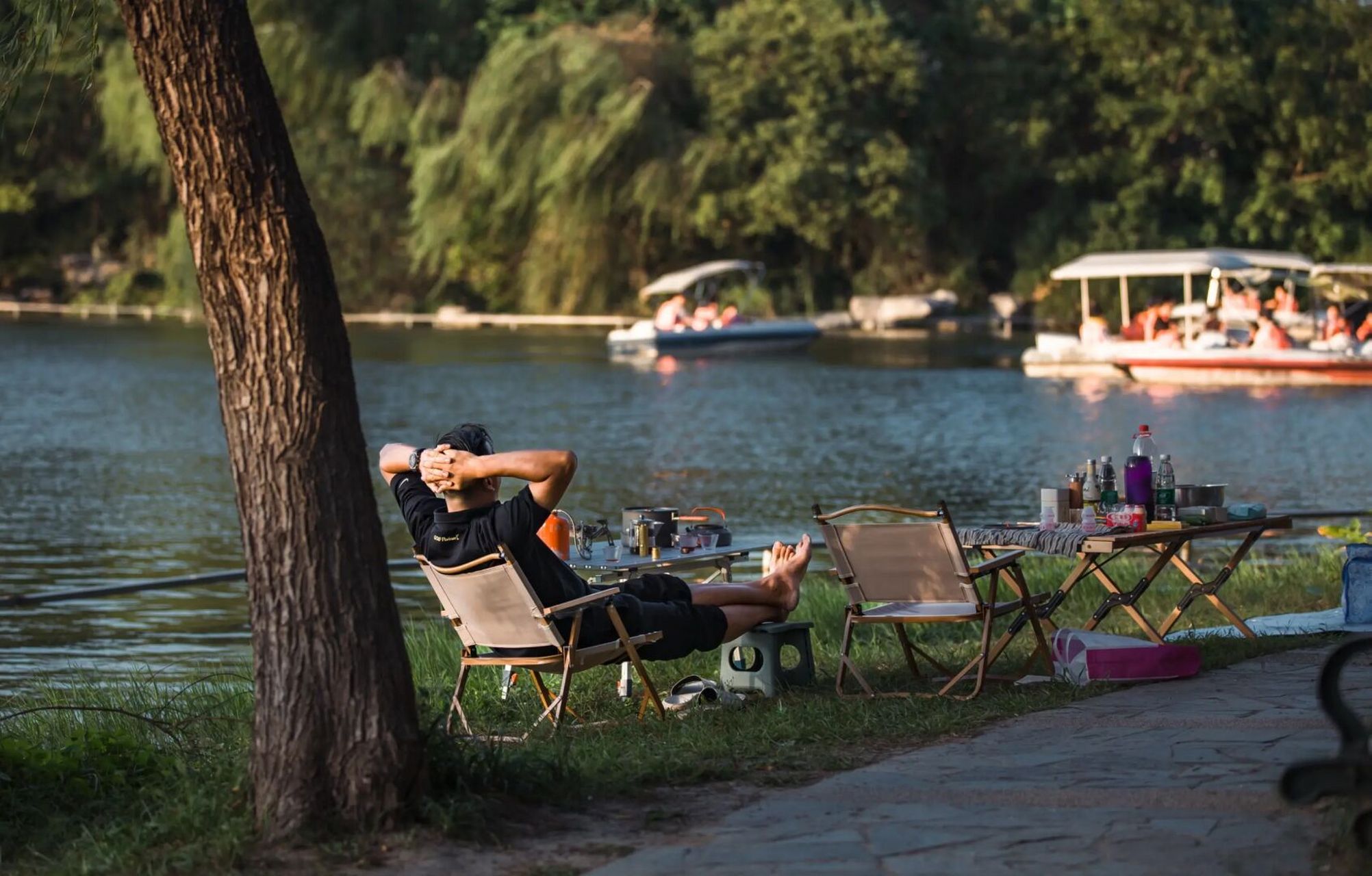 我看见的第1次露营 #第一次露营的照片# #帐篷# #户外露营# #湿地公园