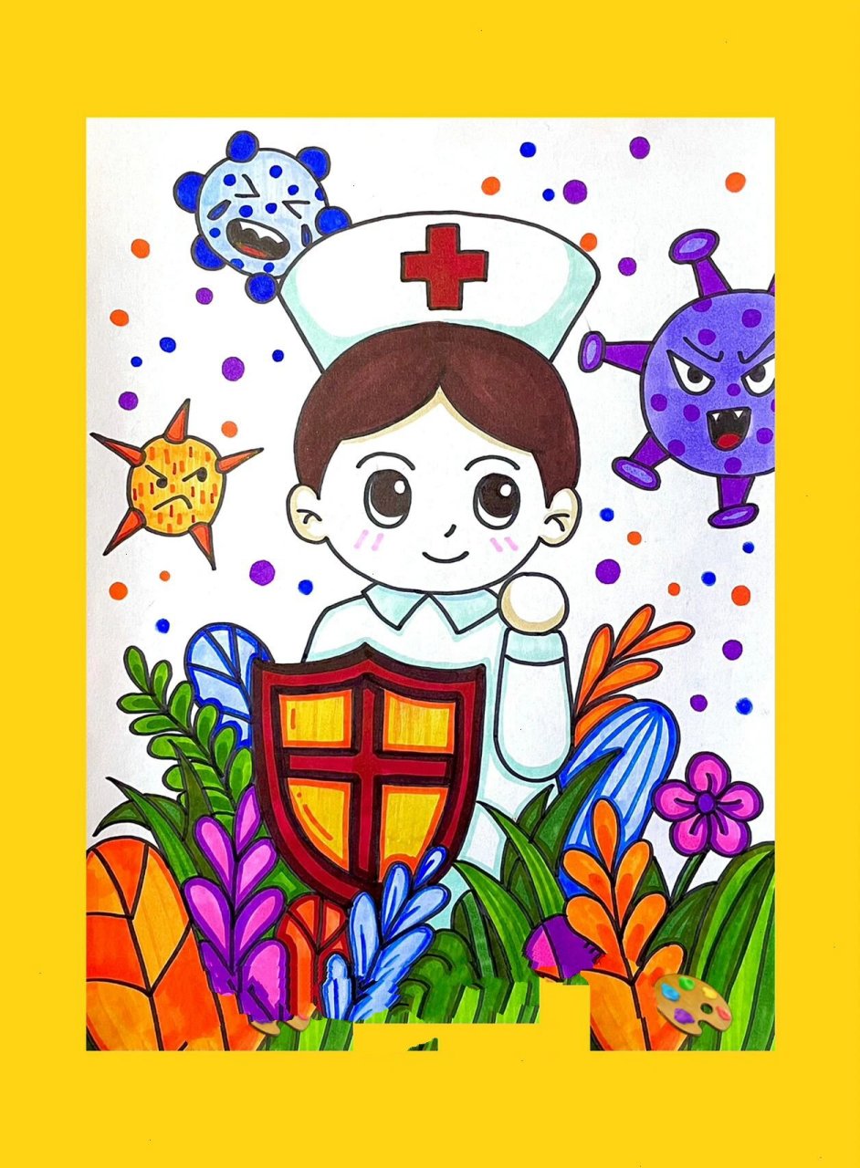 少儿创意美术|白衣天使 少儿创意美术|白衣天使 5月12日是国际护士节