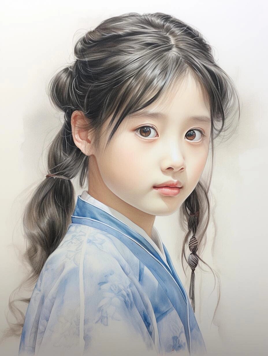 彩铅超写实人物肖像画,就是有点费时间