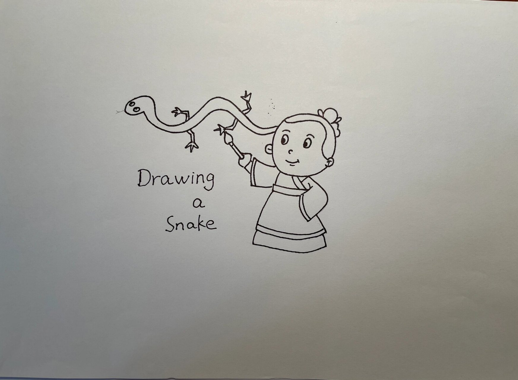 画蛇添足英语思维导图1 英文寓言小故事 画蛇添足 drawing a snake