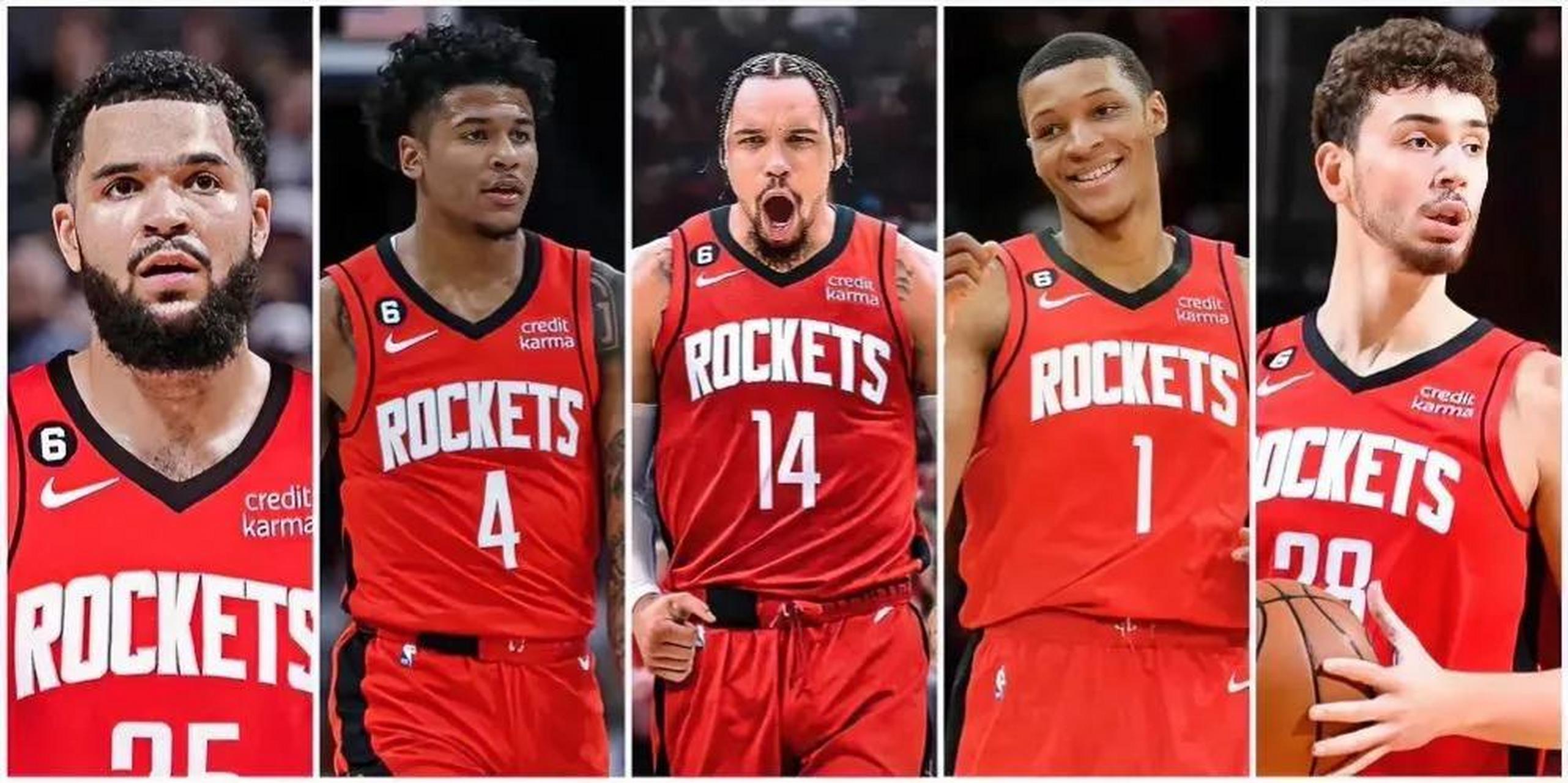 火箭队先发阵容平均身高达到1.99米!  控卫:范弗里特 1.