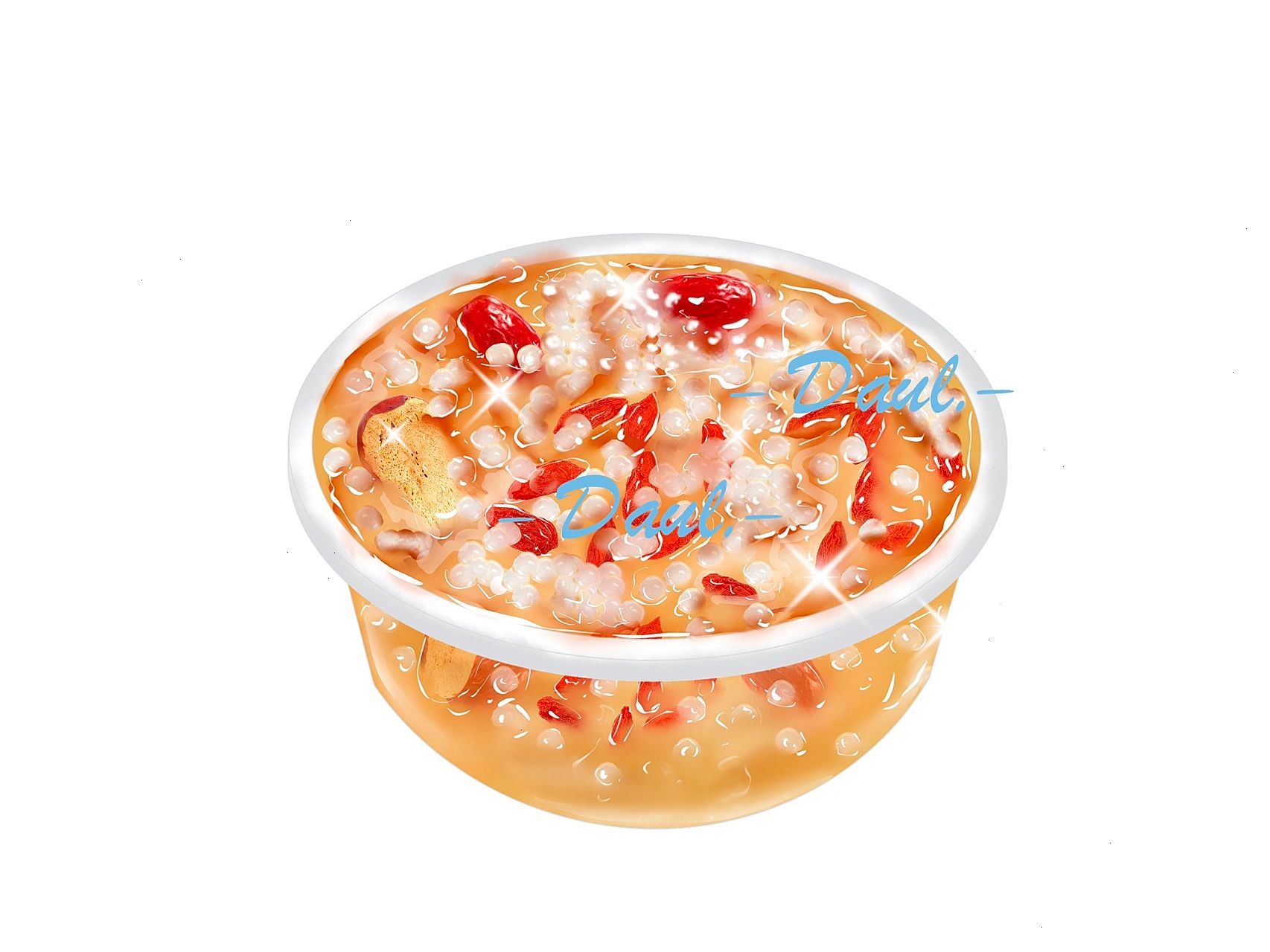 大碗冰粉手绘分享