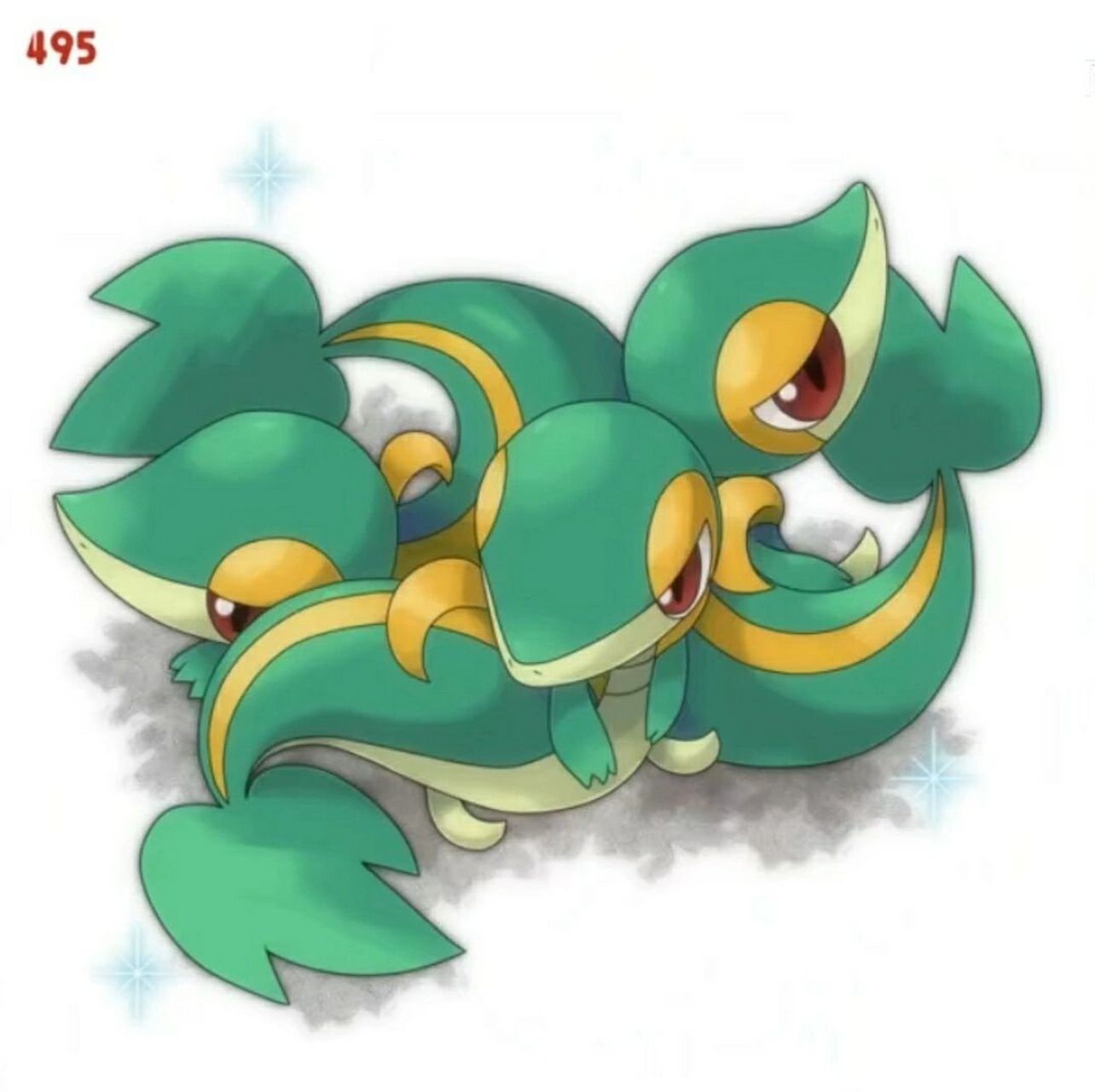 精灵宝可梦 藤藤蛇     壁纸图片