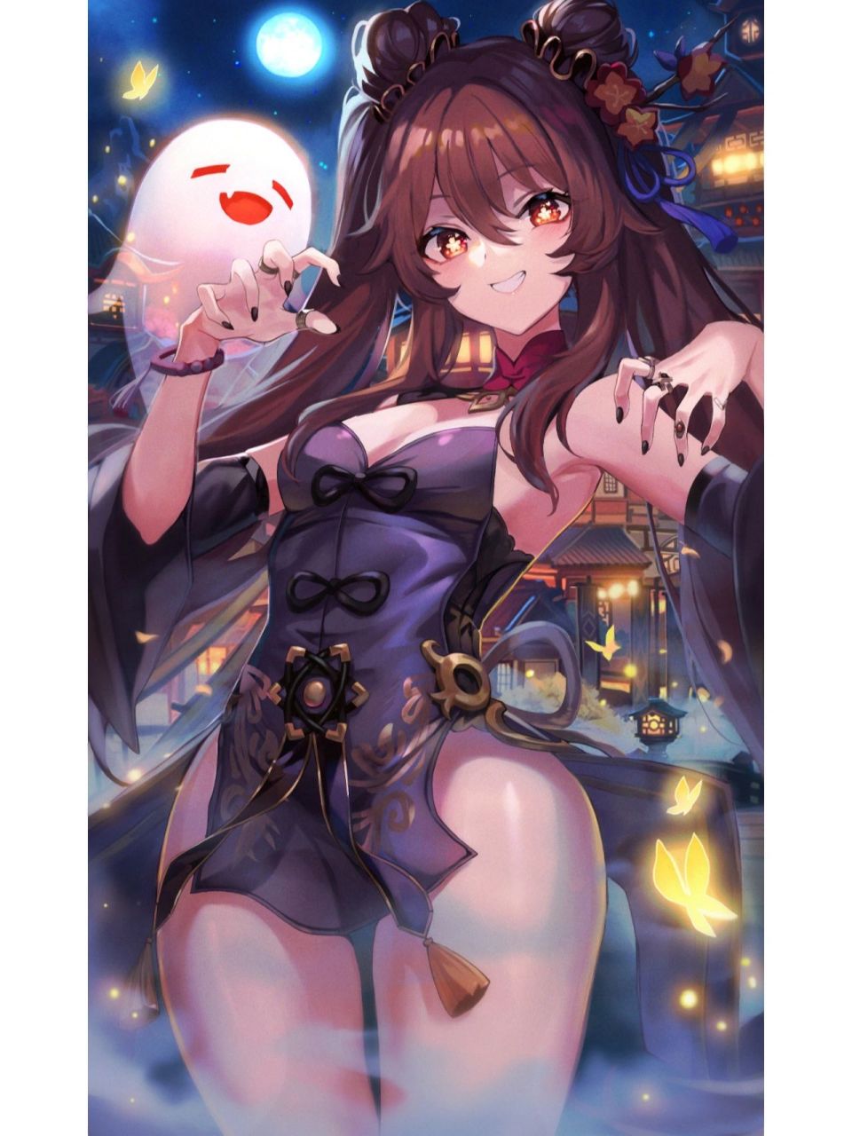 原神美图壁纸-胡桃        我因六岁生疾病0202,变成聋哑瞎03