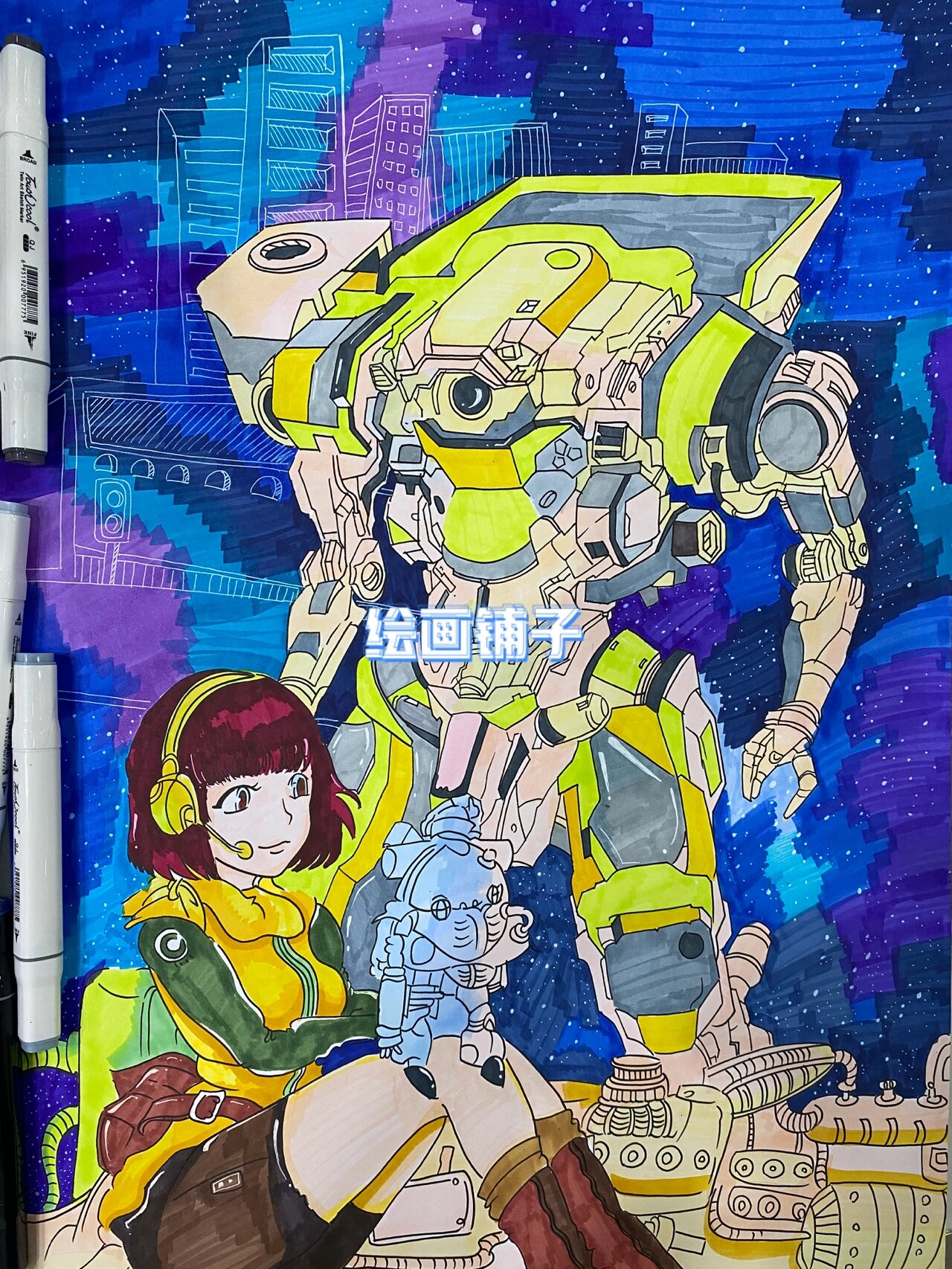 科幻画 (太空 机器人系列