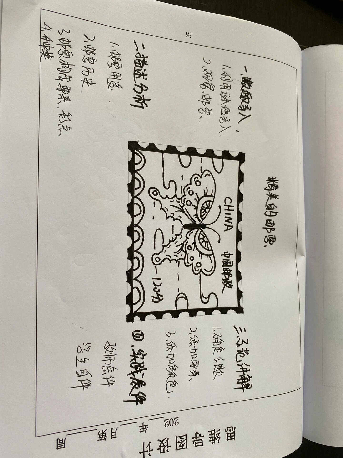 精美的邮票 思维导图