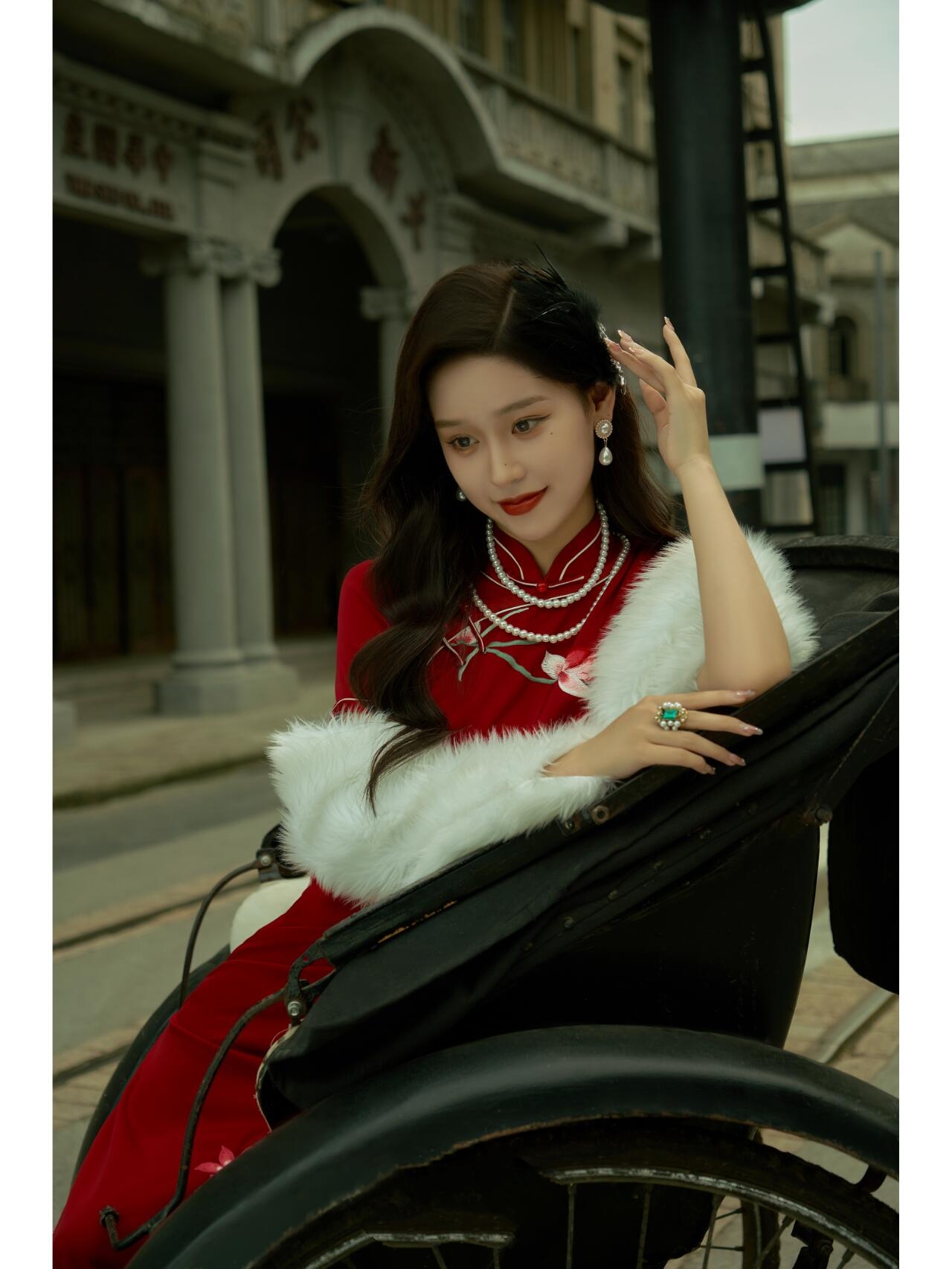 旗袍写真 - 地点:影视乐园 少女写真|旗袍写真|民国风 - 	 利用一辆