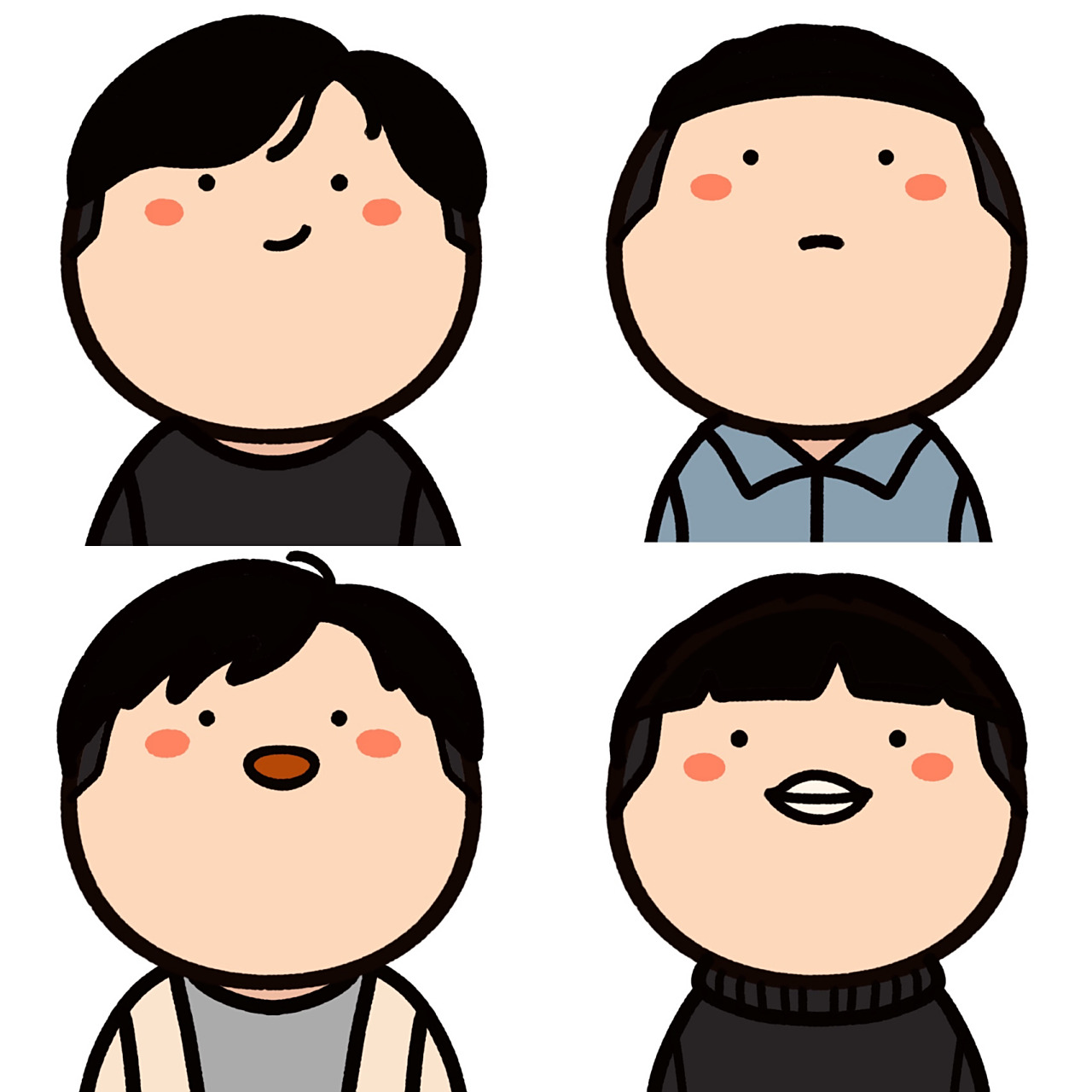 男生头像:宿舍四兄弟 男生头像:宿舍四兄弟