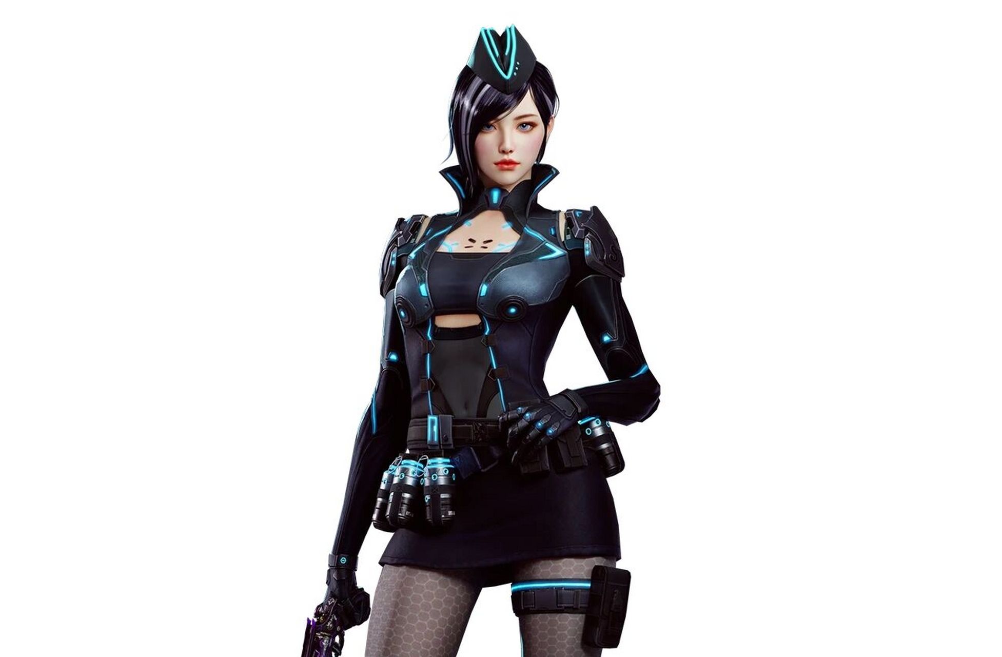 每天认识个cf女角色--夜玫瑰-幻能朋克(74) 更新了横屏版