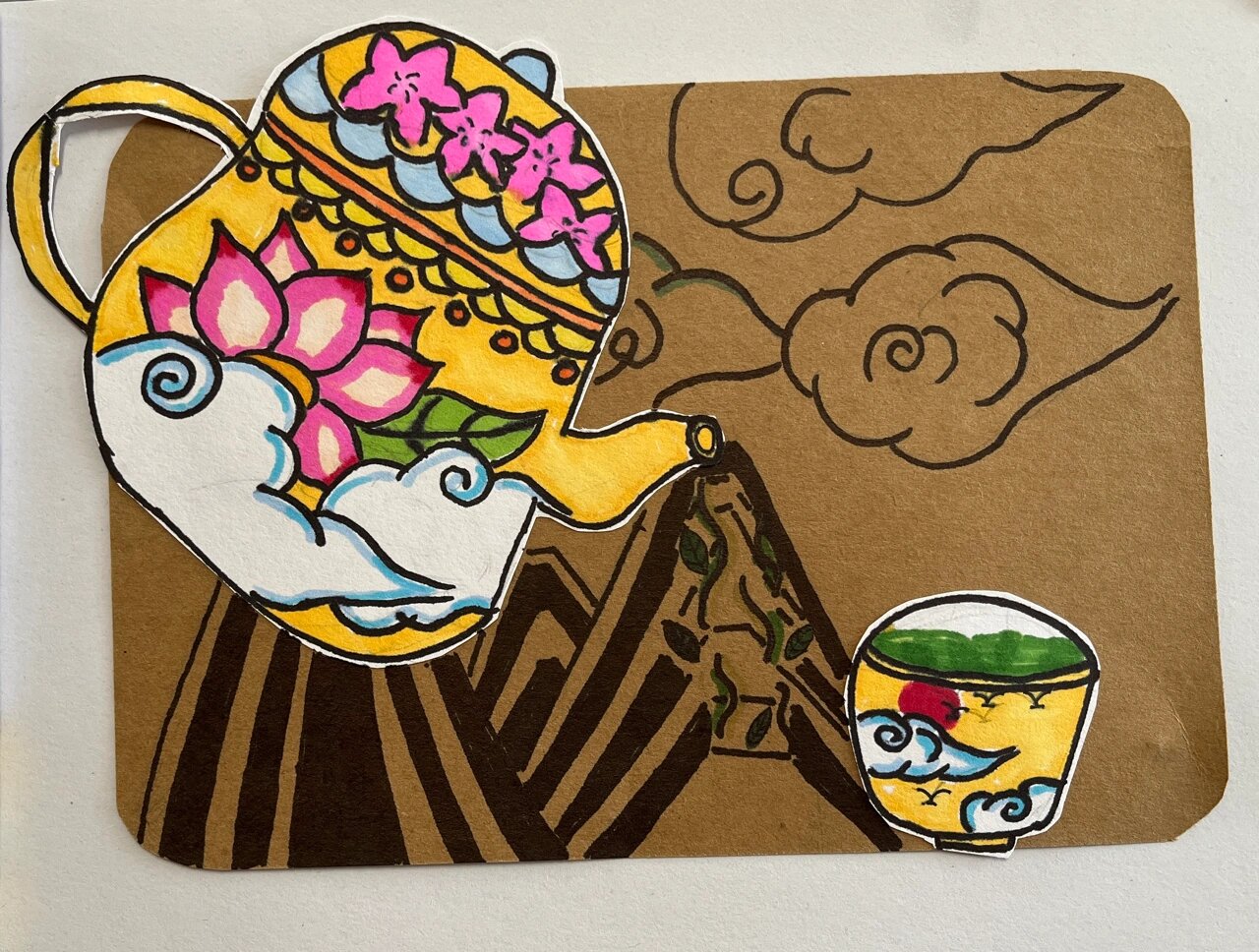 浙美四年级下茶文化卡设计