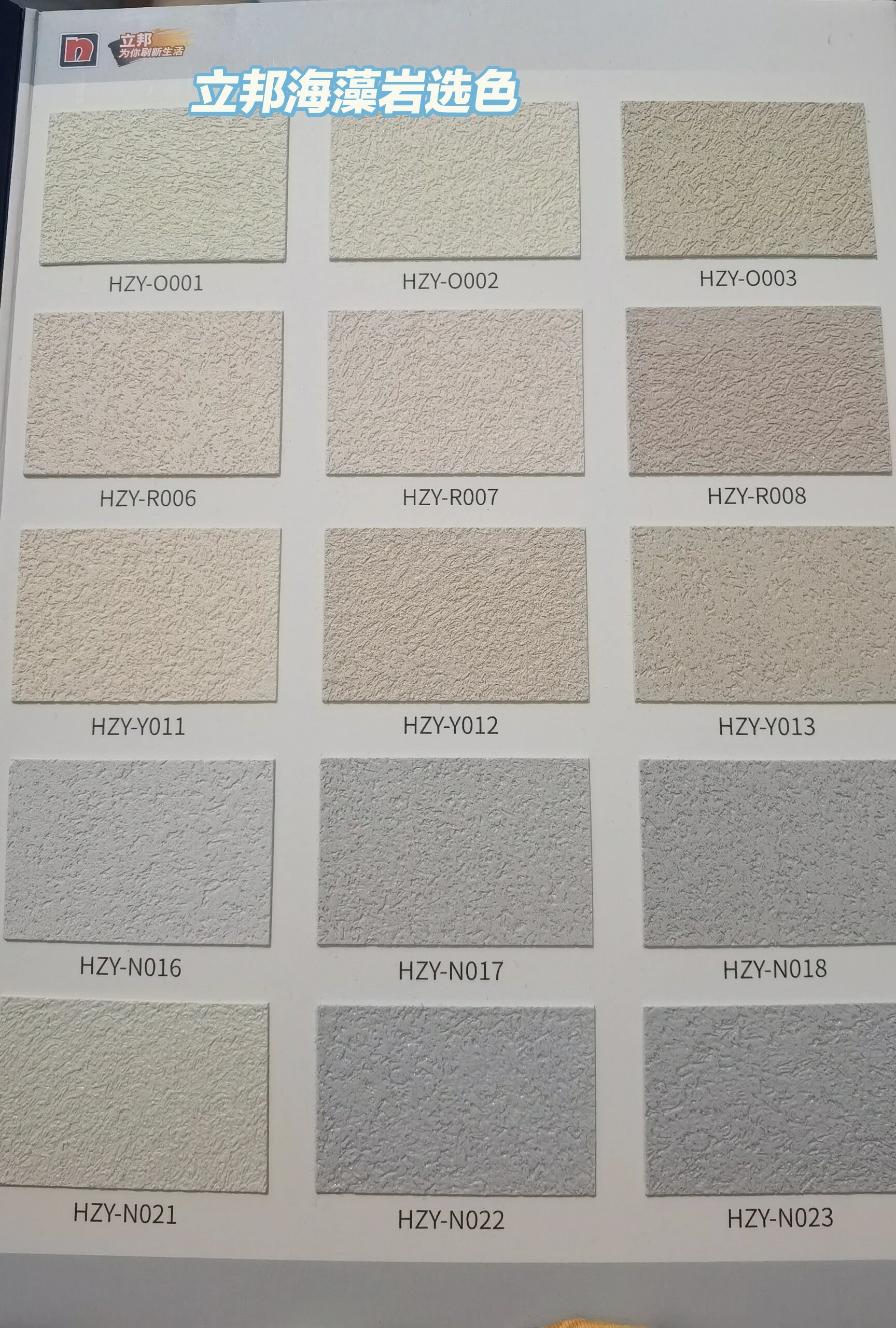 立邦海藻岩选色