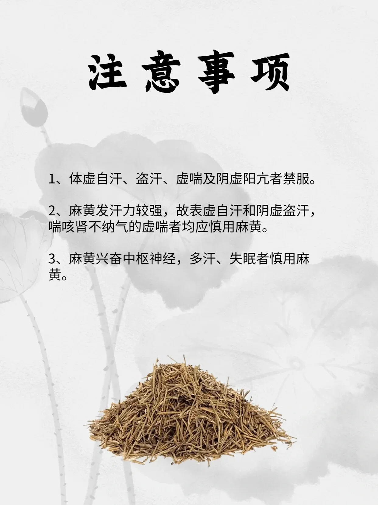 中药麻黄的功效与作用图片