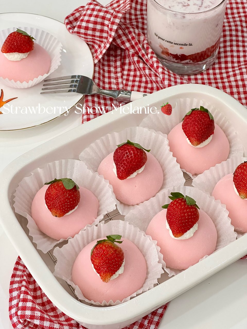 粉色少女心91草莓雪媚娘|软糯拉丝超好吃6015 谁都无法拒绝粉