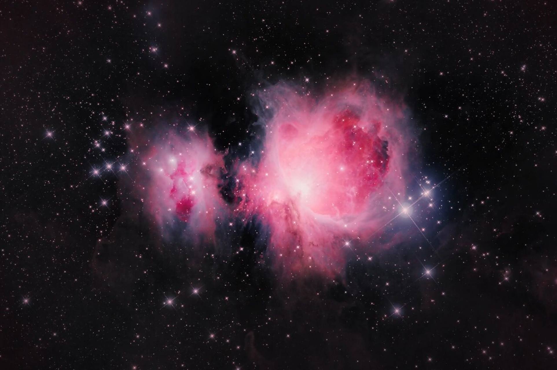 深空摄影|m42 猎户座大星云|宇宙大心脏 猎户座大星云是位于猎户座的