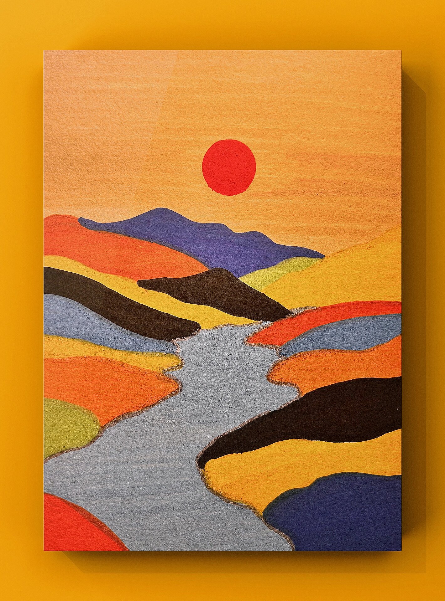 丙烯马克笔-山脉合集来了耶