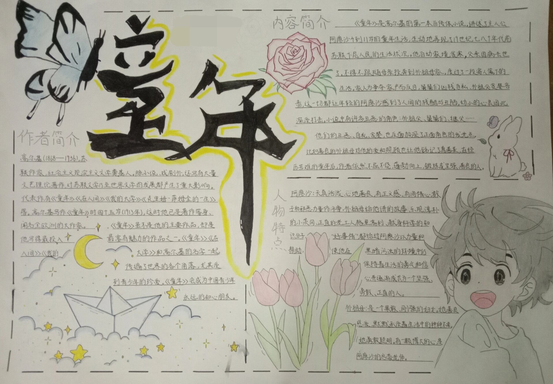 《童年》手抄报