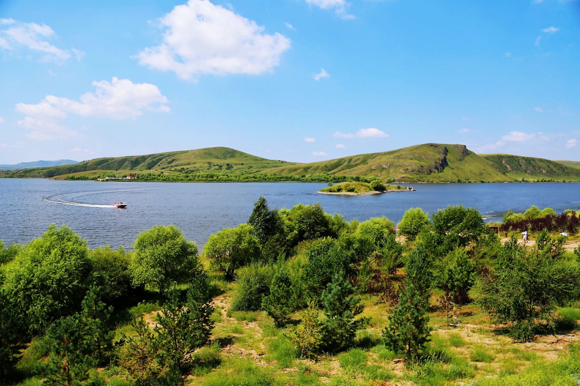 2019年8月草原自驾游——(七)多伦湖 多伦湖位于锡林郭勒盟多伦县境.