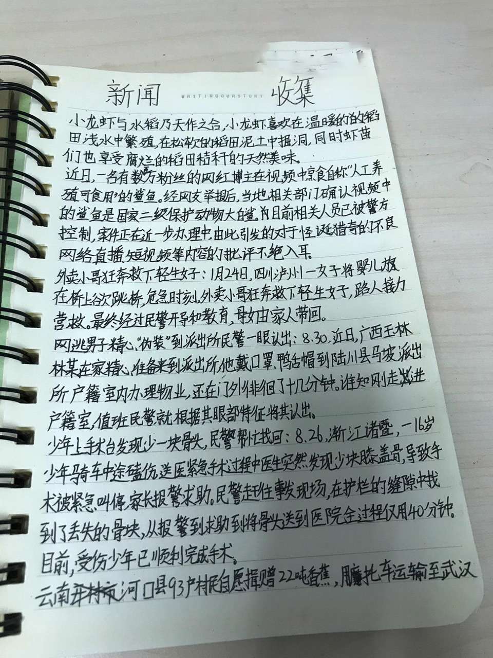 每日新闻摘抄图片