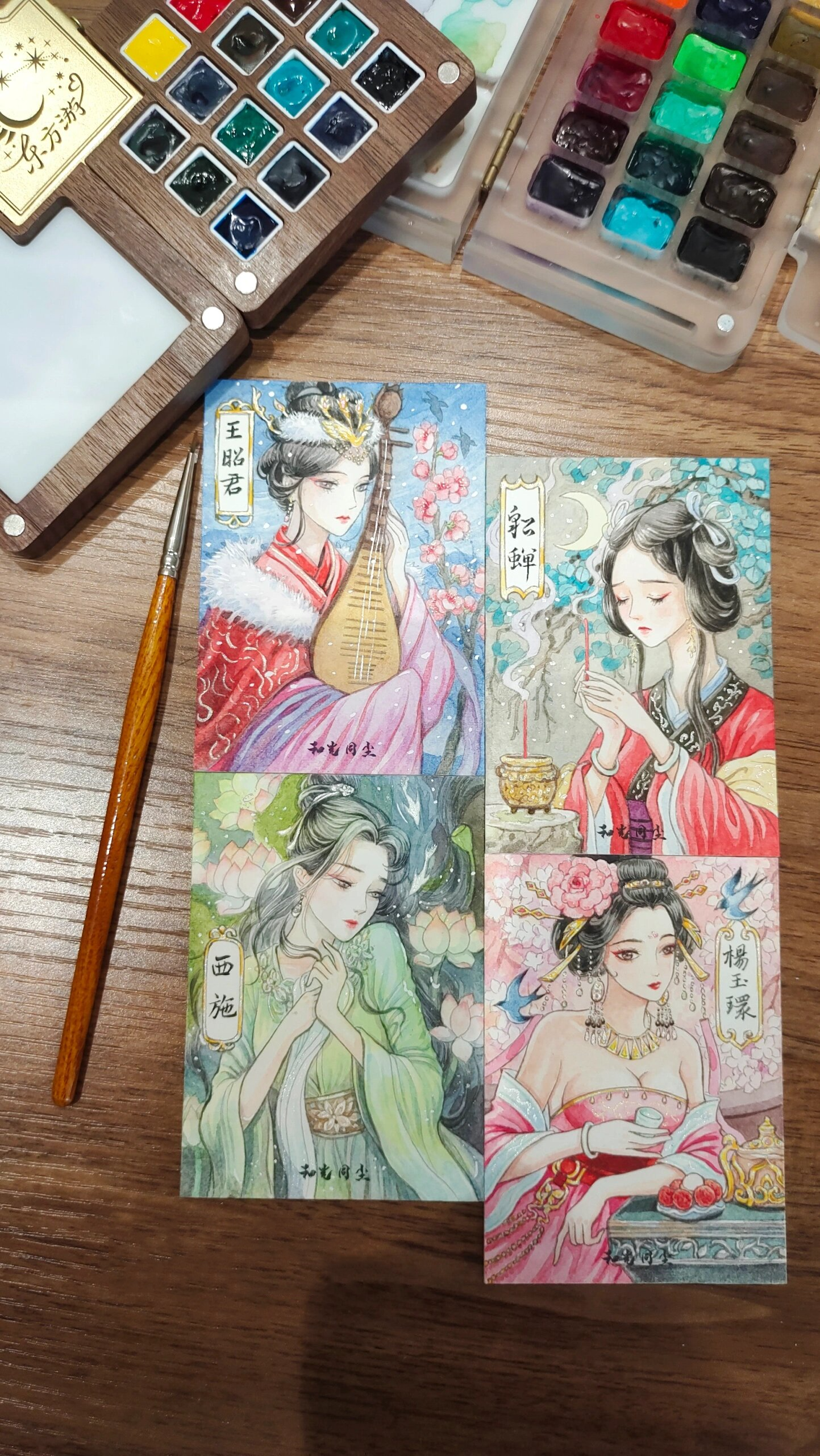 "沉鱼落雁,闭月羞花"是形容中国古代四大美女的经典词语