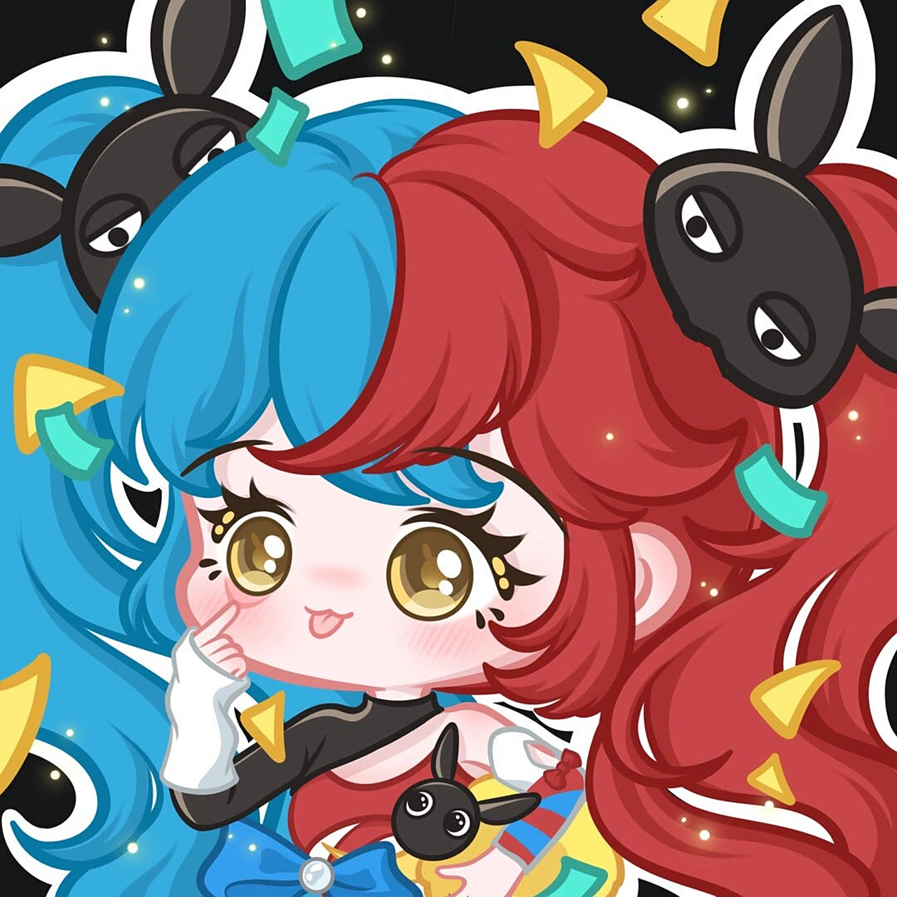 王者荣耀 追逃游戏520安琪拉头像 迟来的安琪拉520皮肤,两个背景自行