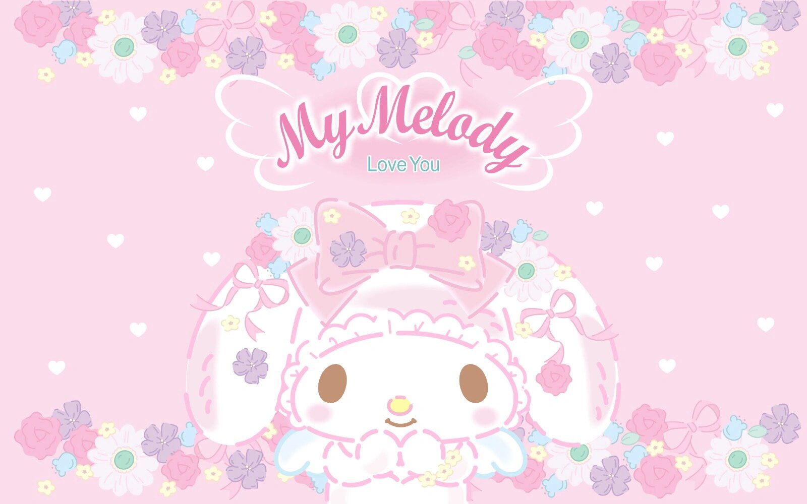 是my melody 甜甜的美乐蒂ipad电脑壁纸哟🎀 っ´ω`)っ💗⊂