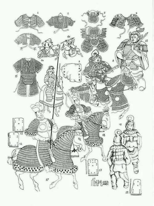 宋代步人甲由1825枚甲叶组成,一般重量达58宋斤(1宋斤等于1.