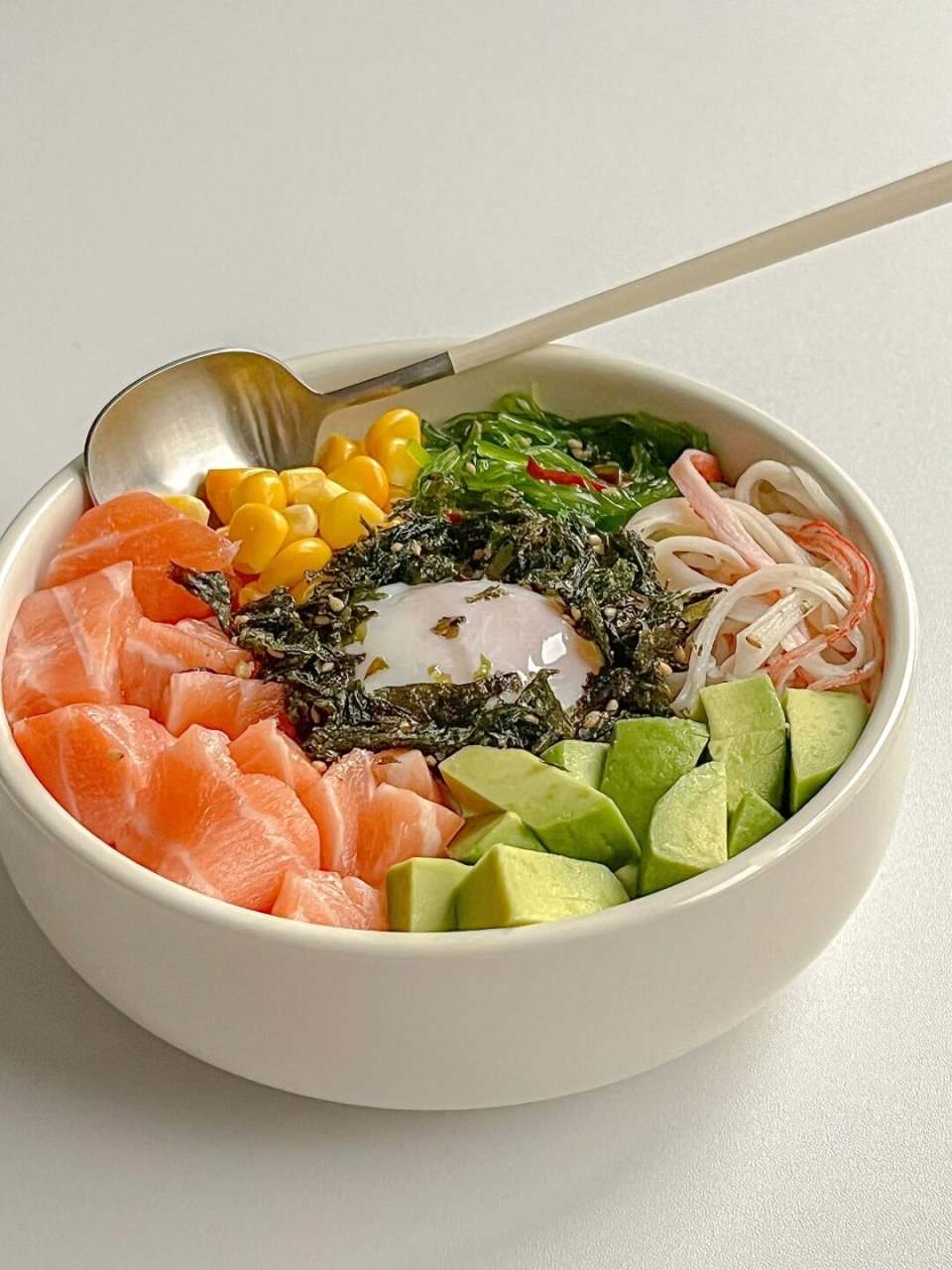 快乐减脂|日料店同款 三文鱼牛油果波奇饭91 今日份快乐减脂餐