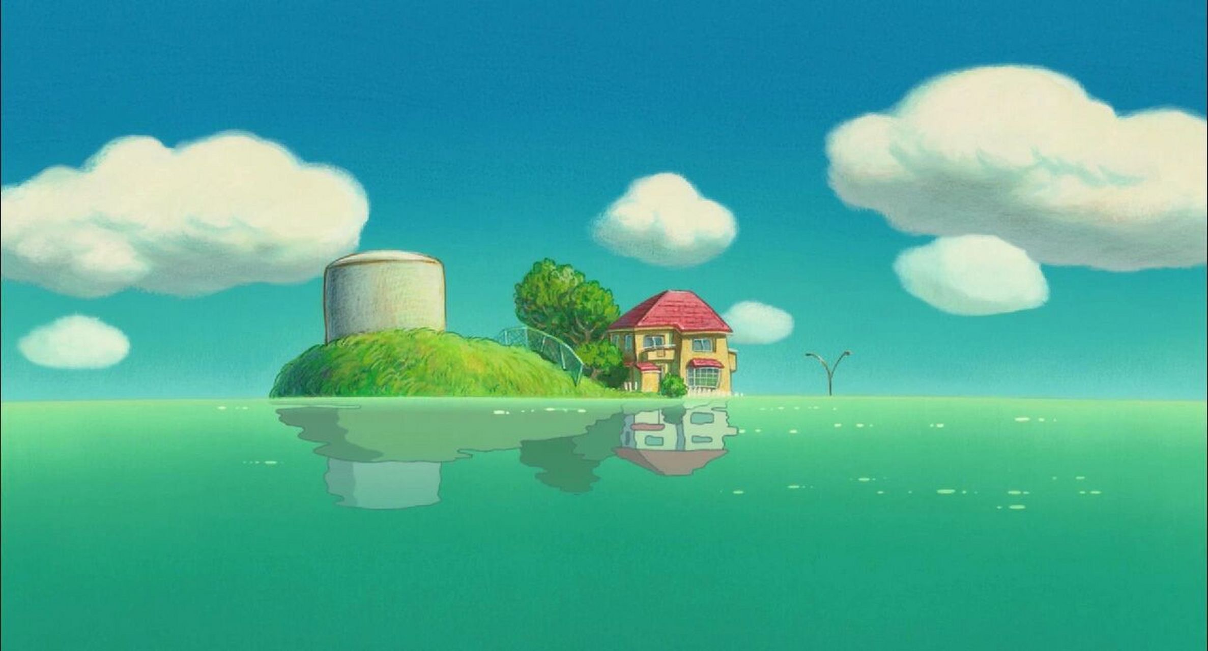 波妞壁纸(二) 电脑壁纸 小波波也太可爱了吧~ 宗介家的小房子