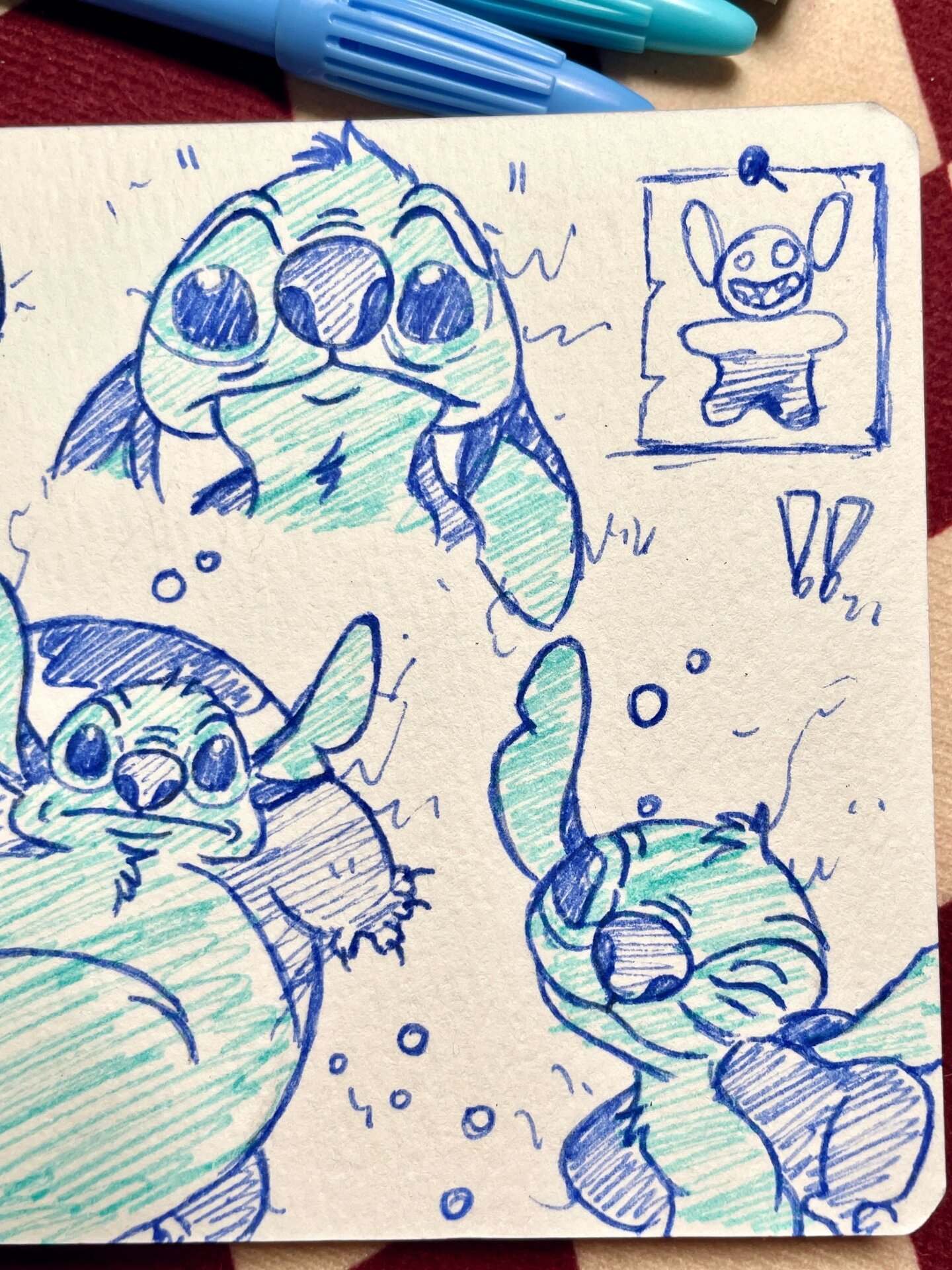 07简笔画|线稿|《星际宝贝》—史迪奇6015 07内附全部线稿在