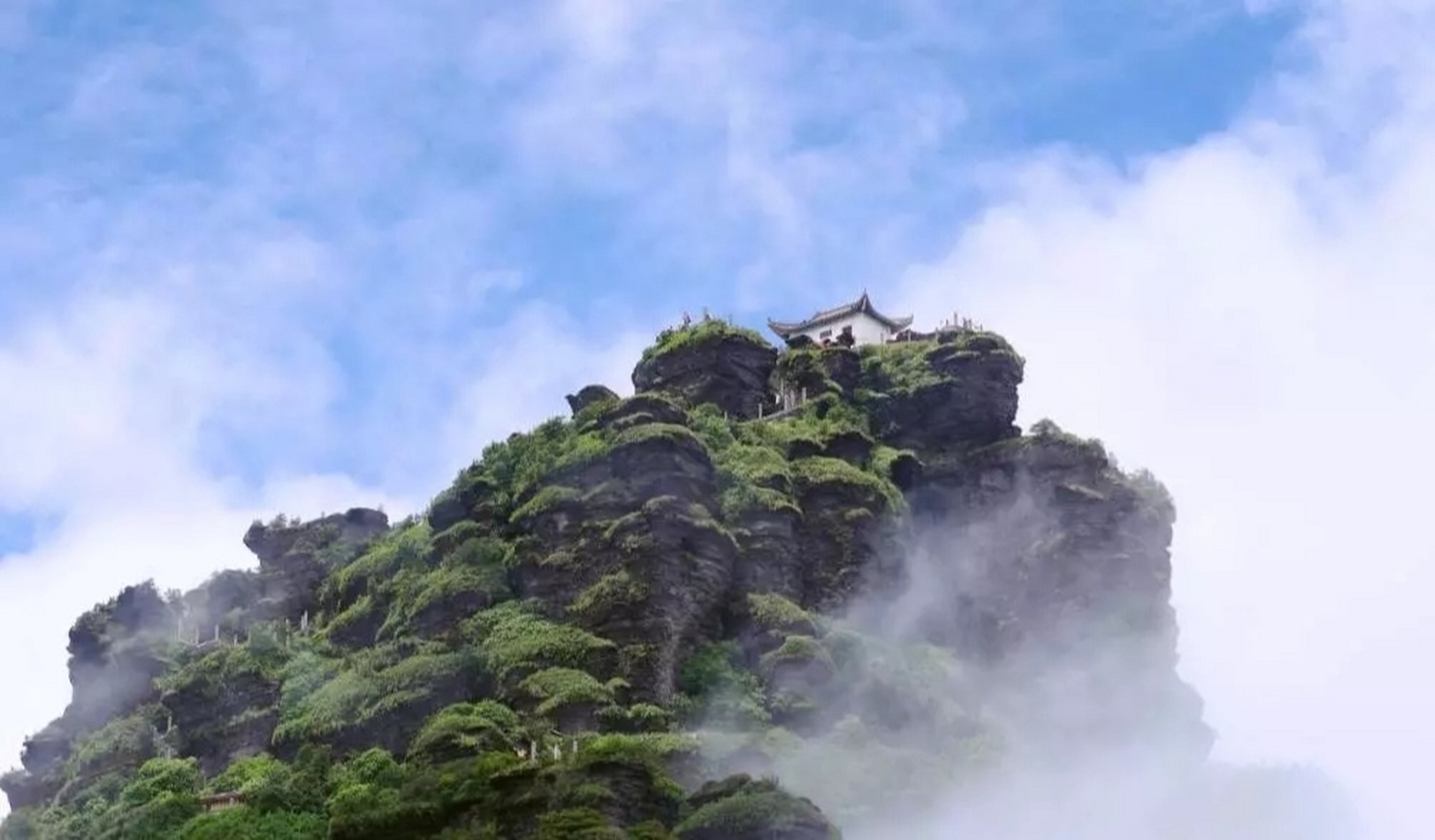 梵净一览|① 老金顶○红云金顶 78老金顶海拔2493米,是梵净山第二