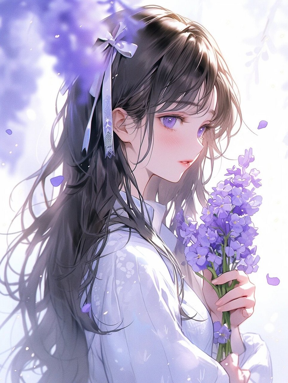 【勿忘我女生头像】紫色勿忘我,永恒的记忆  勿忘我,也勿念我.