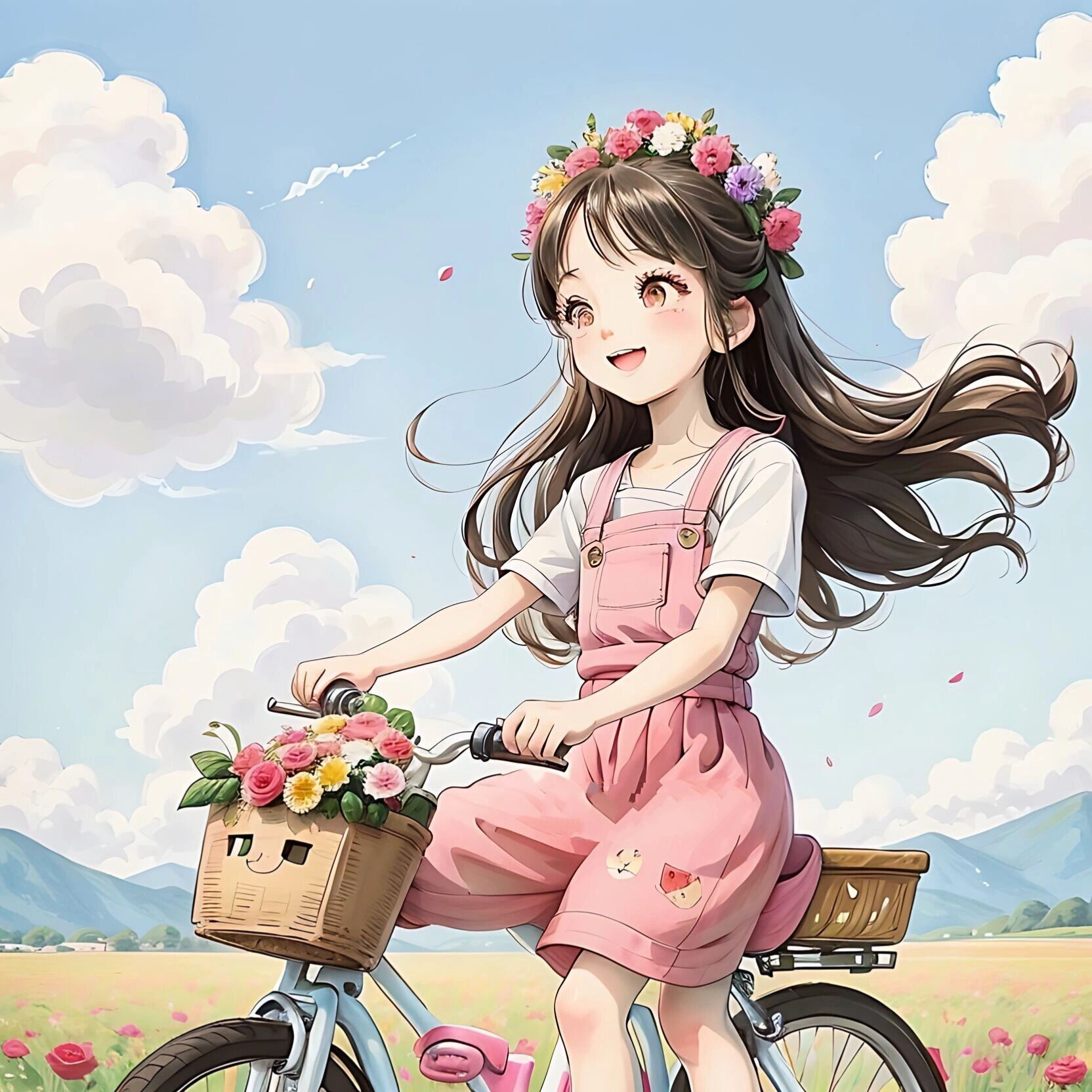 快乐女孩|女头 95骑着单车,我感到了一种自由和快乐.