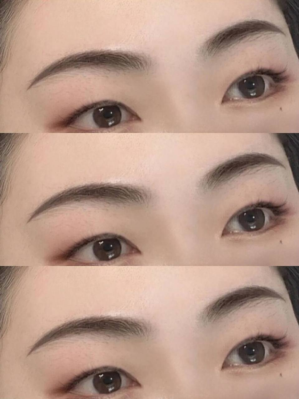 弯月眉:视觉上柔化面部线条感 方脸菱形脸必备 而且这种眉形真的好