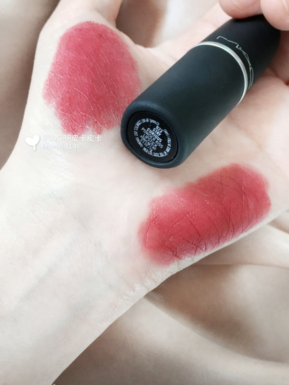 mac尤物弹哑光口红#923糖渍樱花太甜了吧94 我的心头爱!