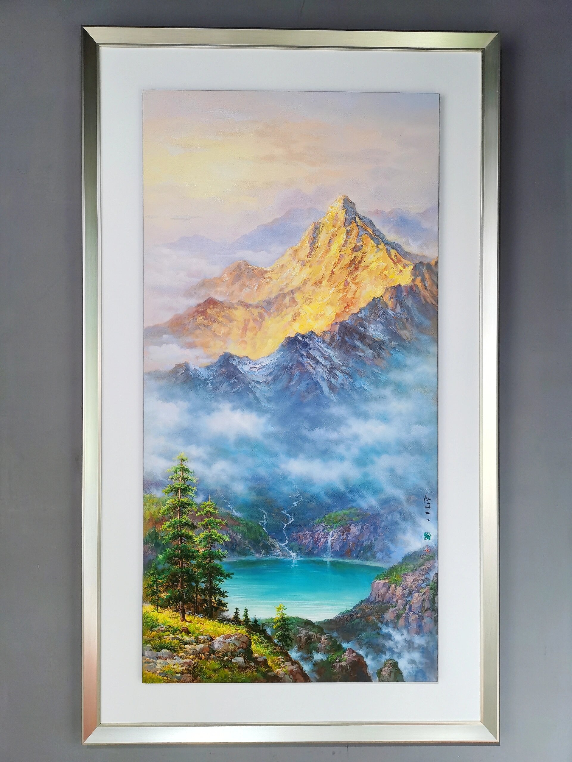 这副作品是叫做《日照金山聚宝盆