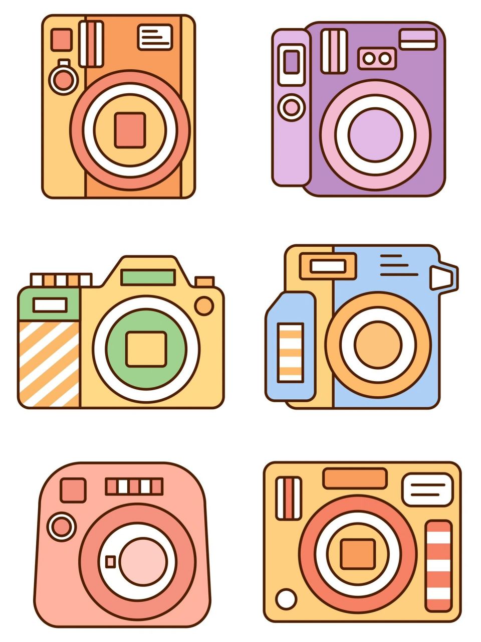 超好上手的24个超软萌可爱相机简笔画 一不小心就画出了24个超可爱软