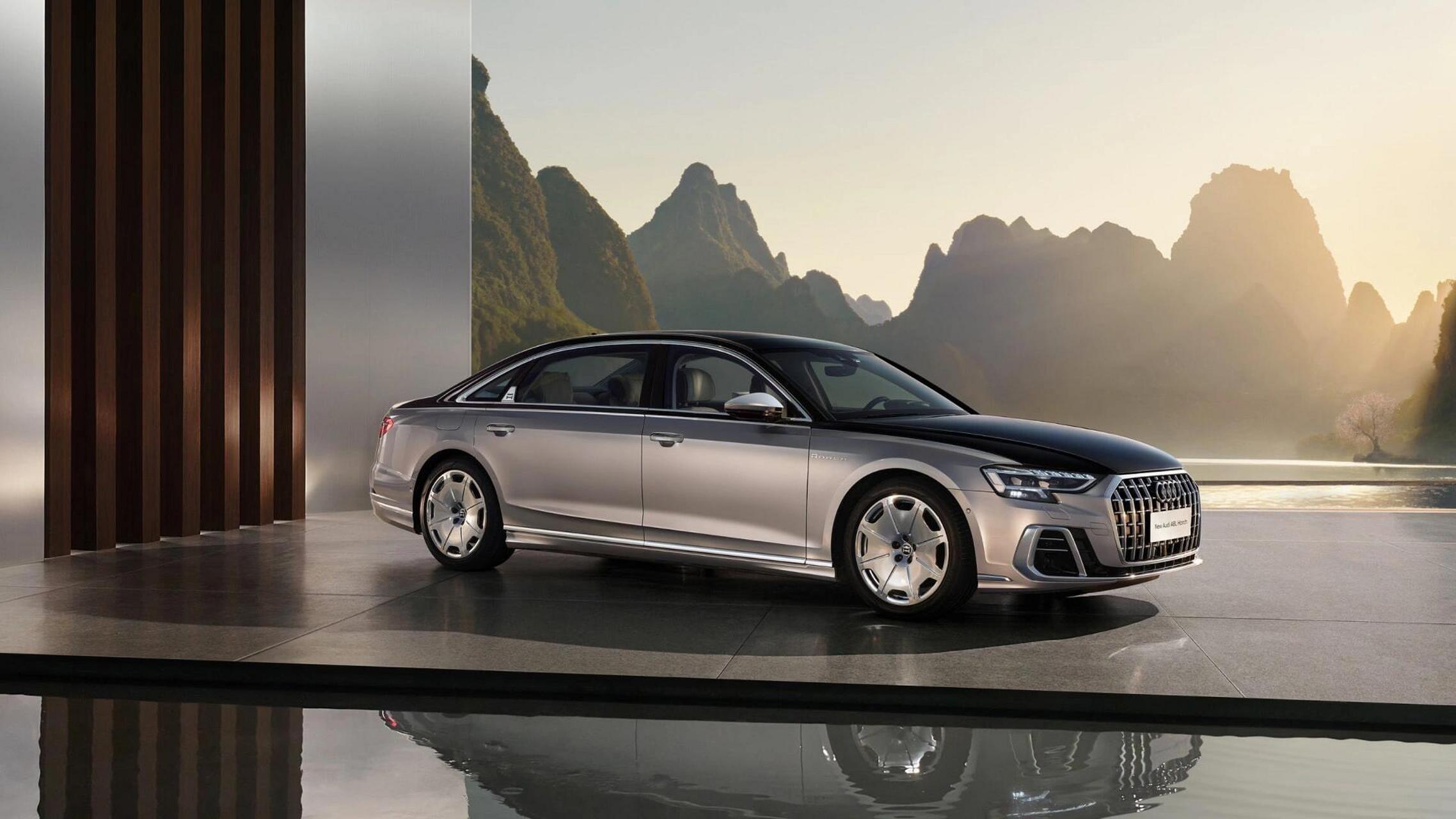 奥迪a8六横十二纵霍希大饼万吨锻造轮毂.