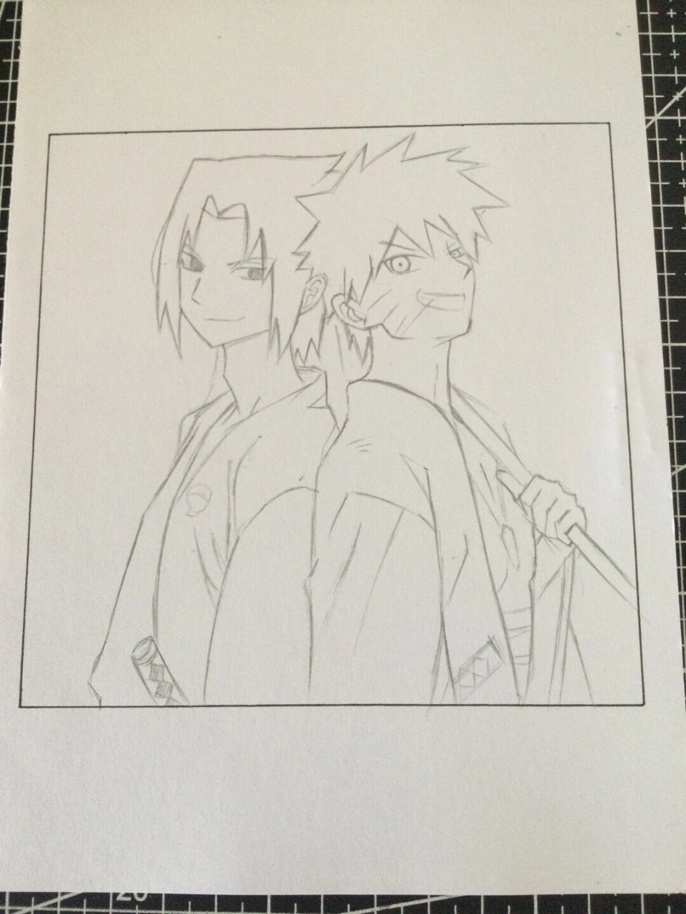 教你画鸣人佐助 鸣佐和服帅我一脸