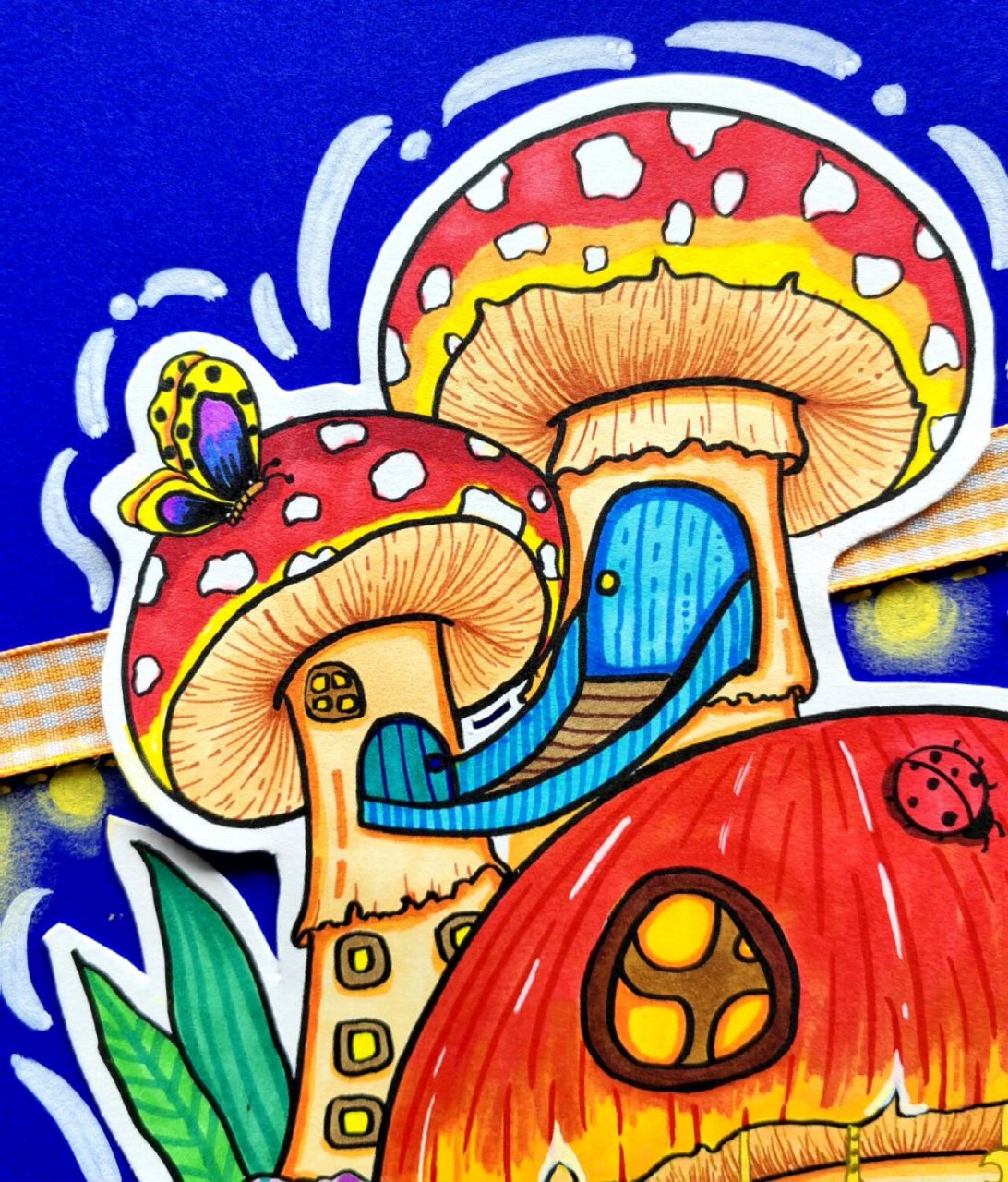 创意儿童画/92蘑菇房96 93今天咱们来画一画可爱的蘑菇房子96