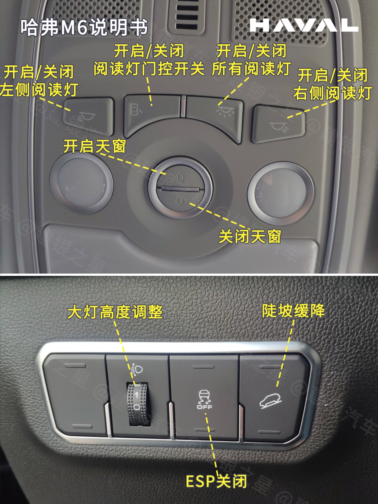 哈弗m6按键详细说明书,快来收藏啦!