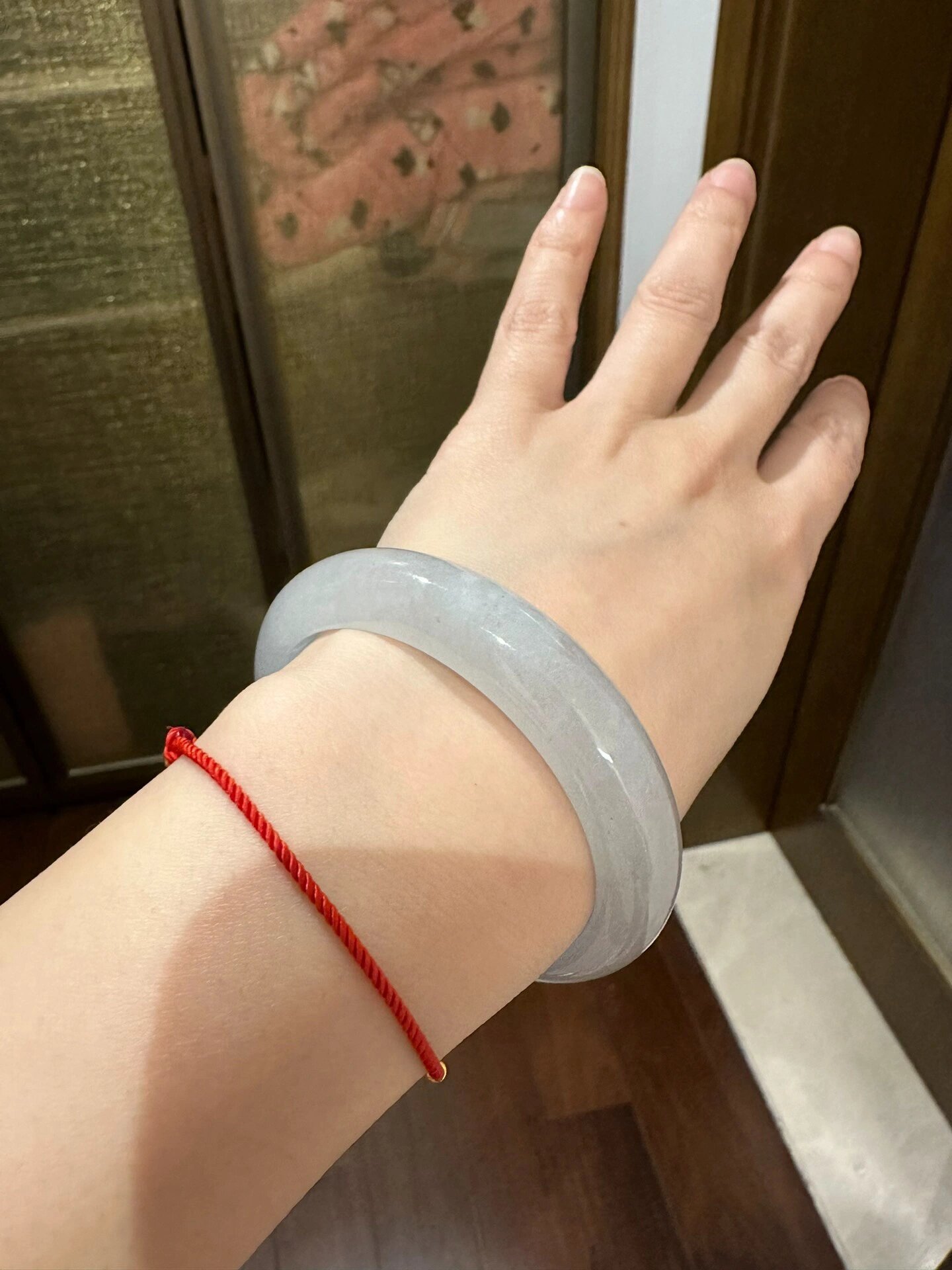 【白月光翡翠手镯