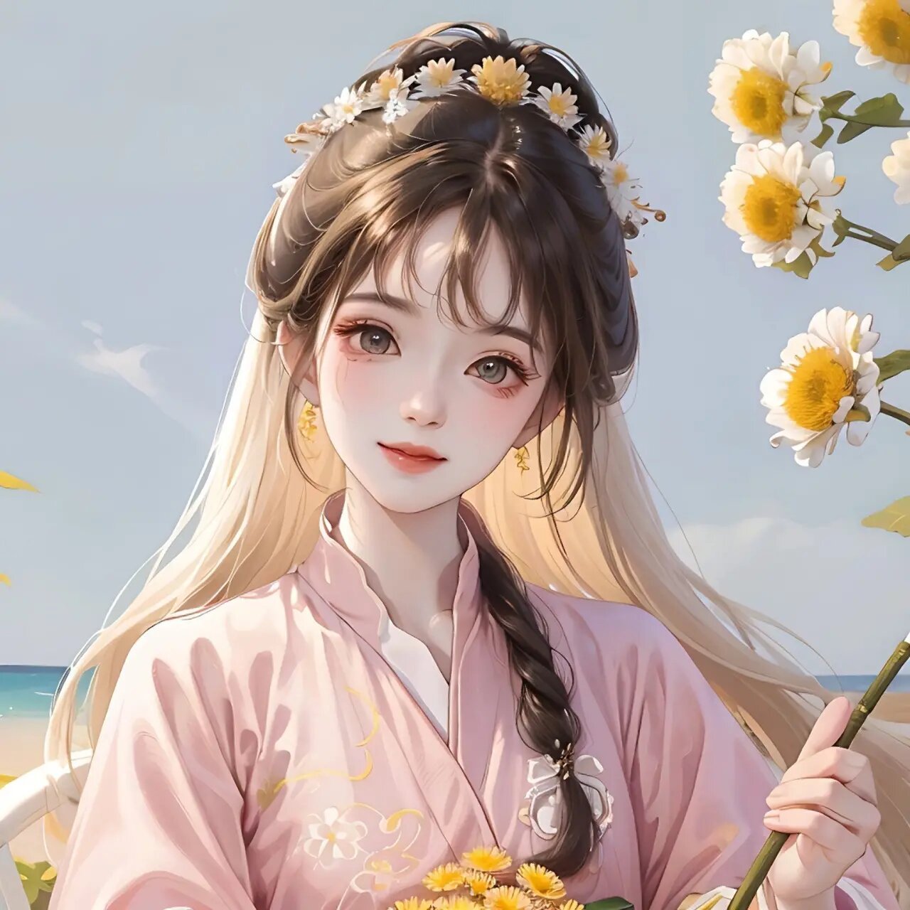 好看的女生头像95 "鲜花的浪漫和春日的心动,注定将是一场视觉盛宴"